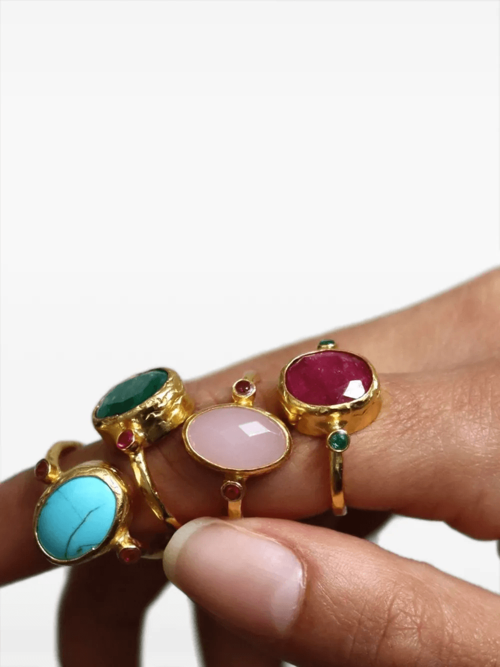 Lucia rose quartz ring — Image 5