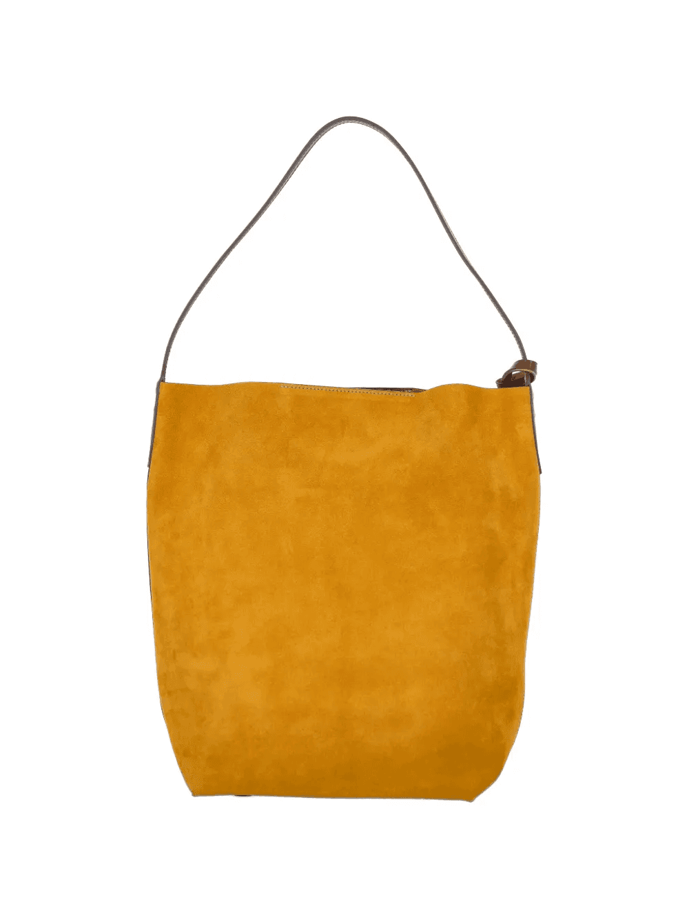 suede-finish logo-debossed tote bag — Image 4
