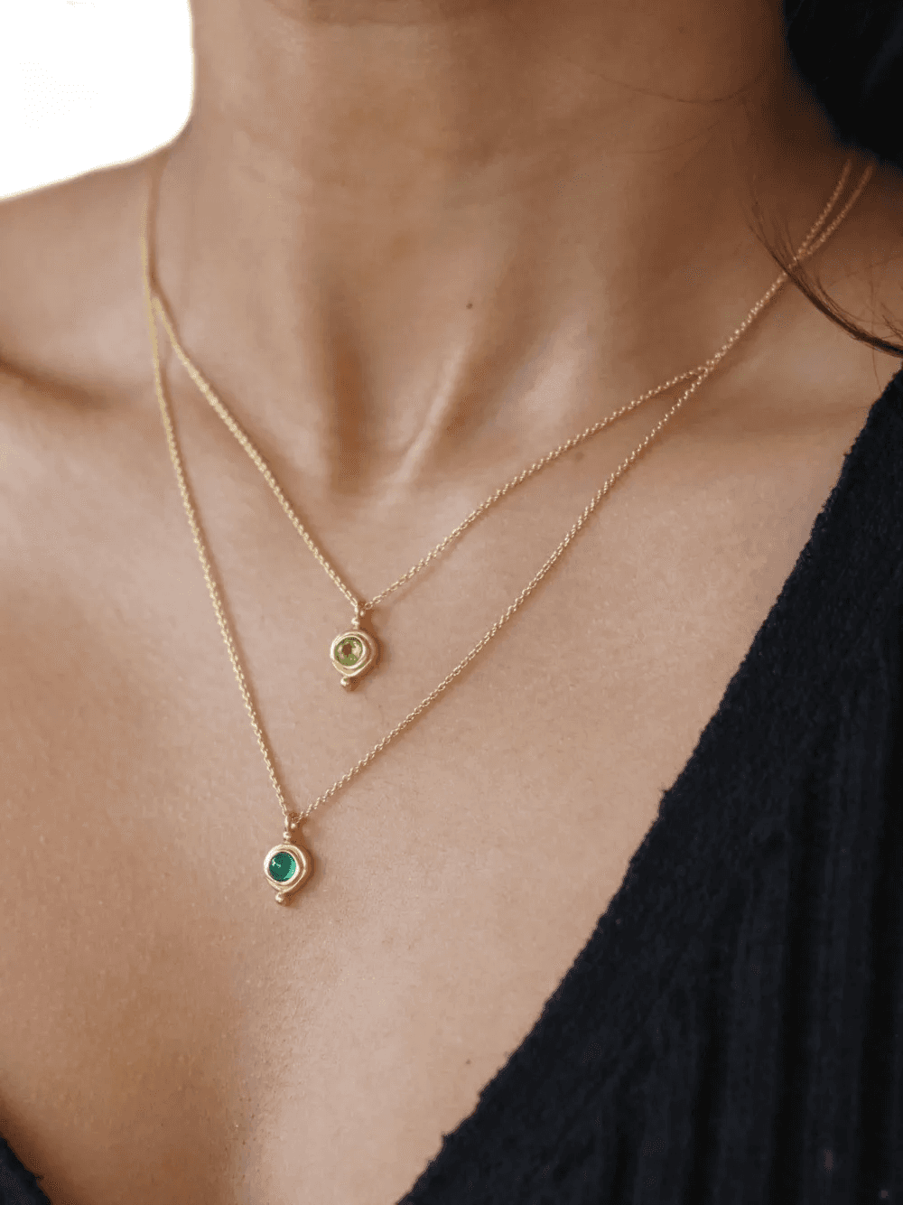 May birthstone pendant necklace — Image 3