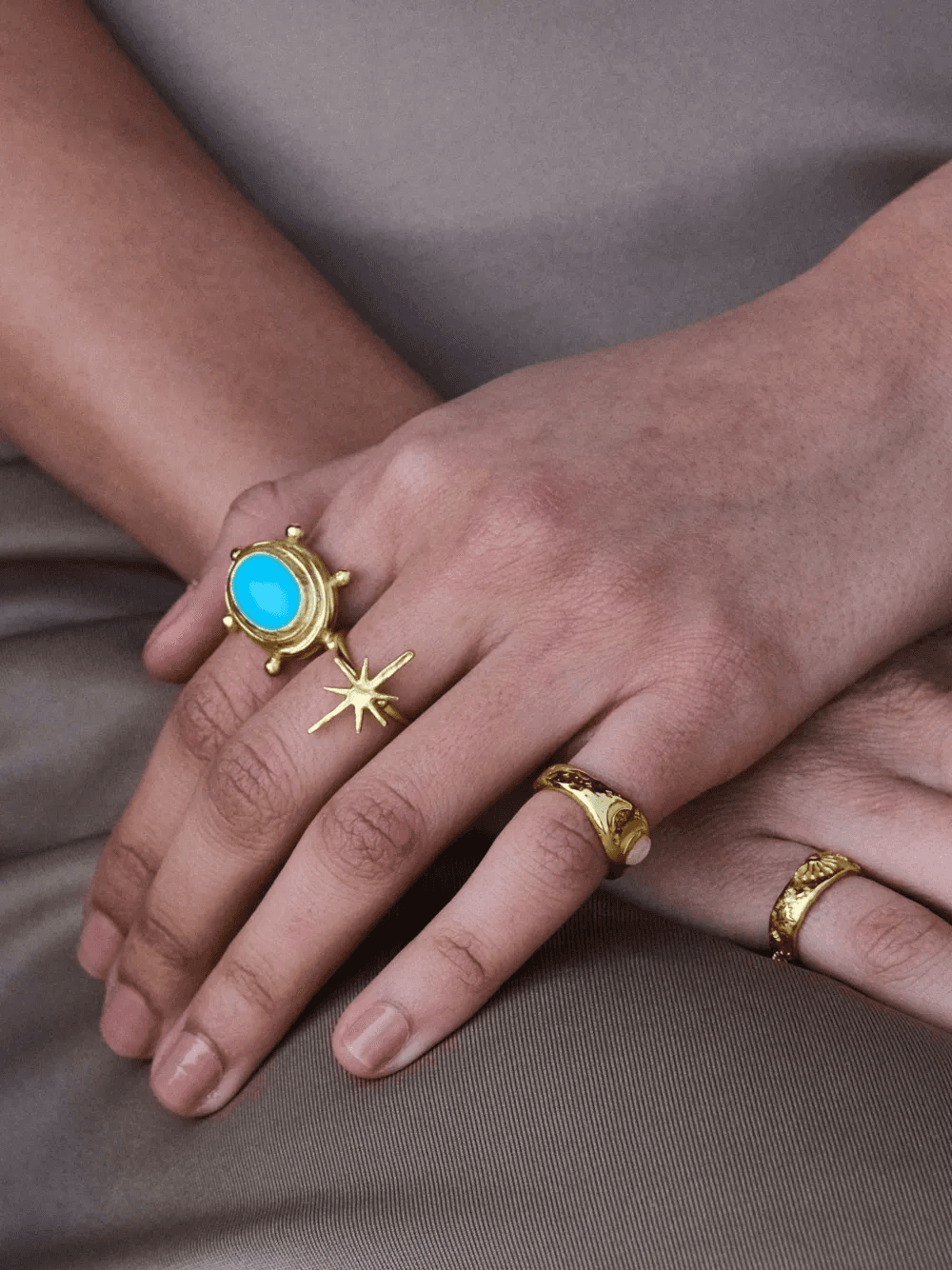 turquoise Zand ring — Image 2