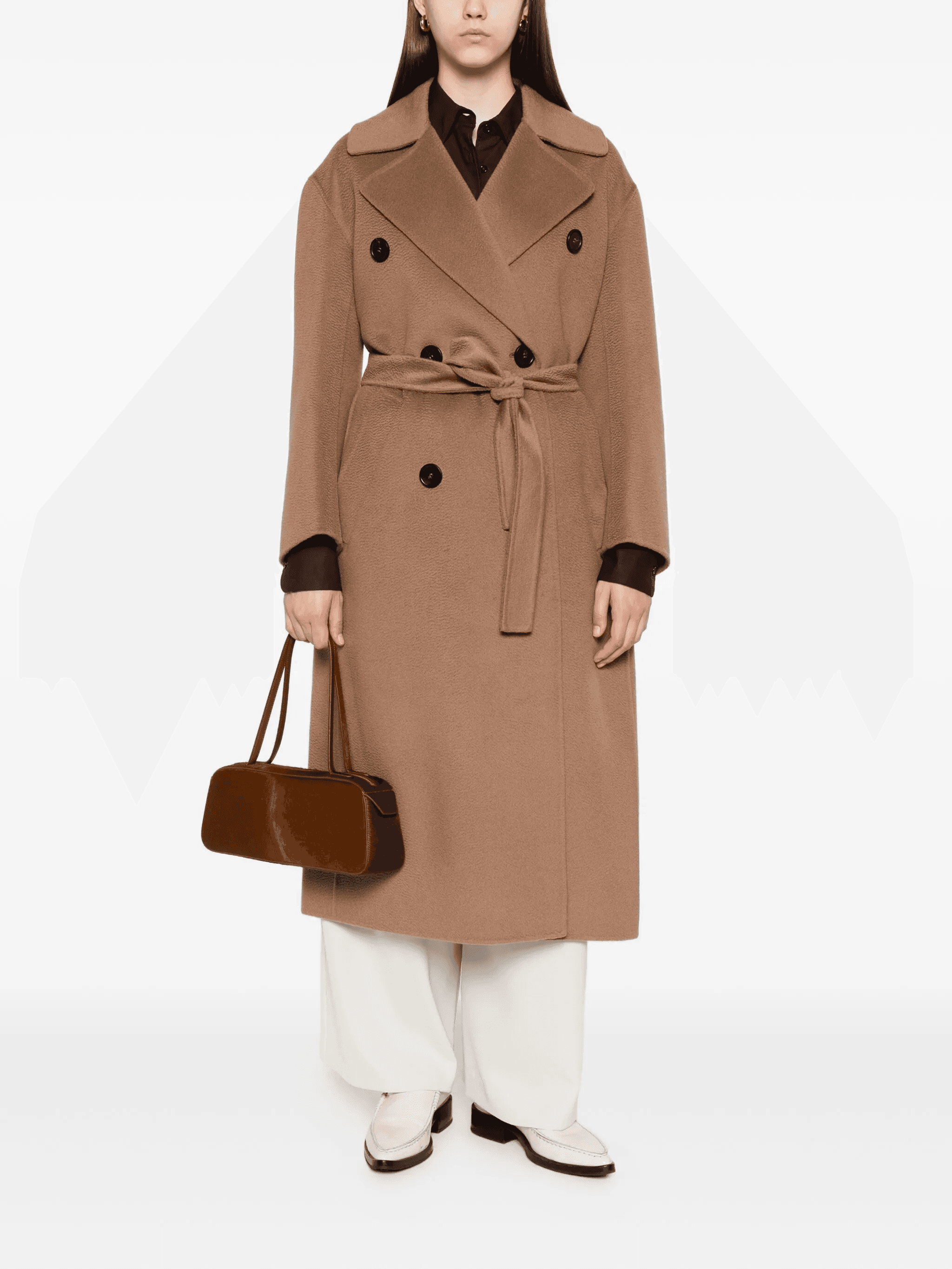 double-breasted belted coat — Image 2
