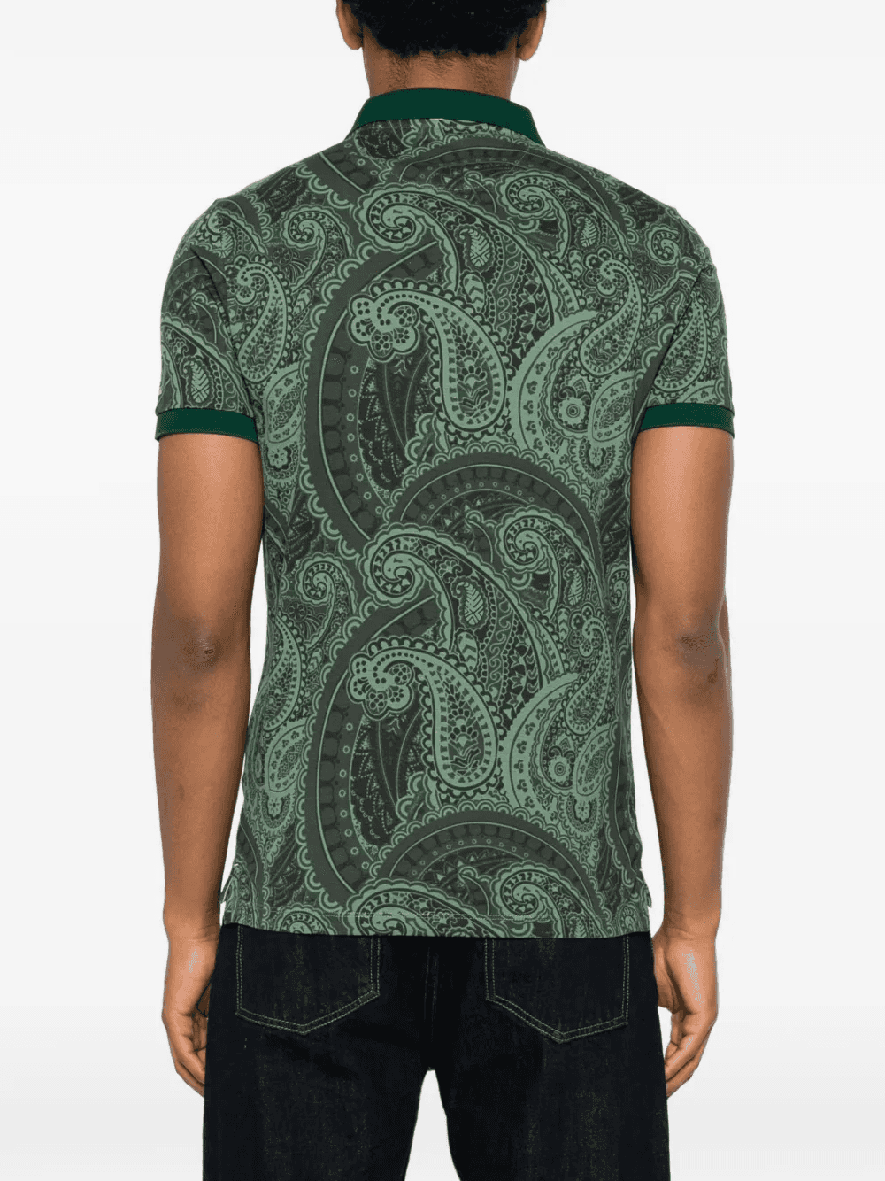 paisley-print polo shirt — Image 3