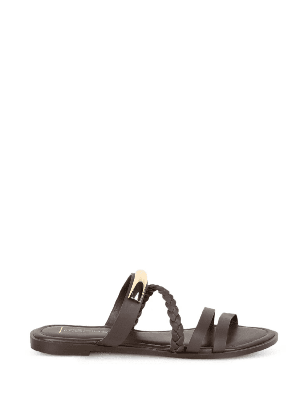 braided metal-detail sandals