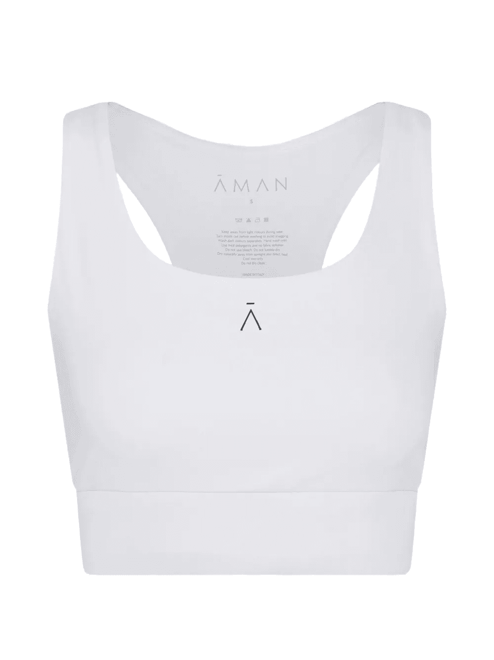 logo-print racerback crop top - Image 1