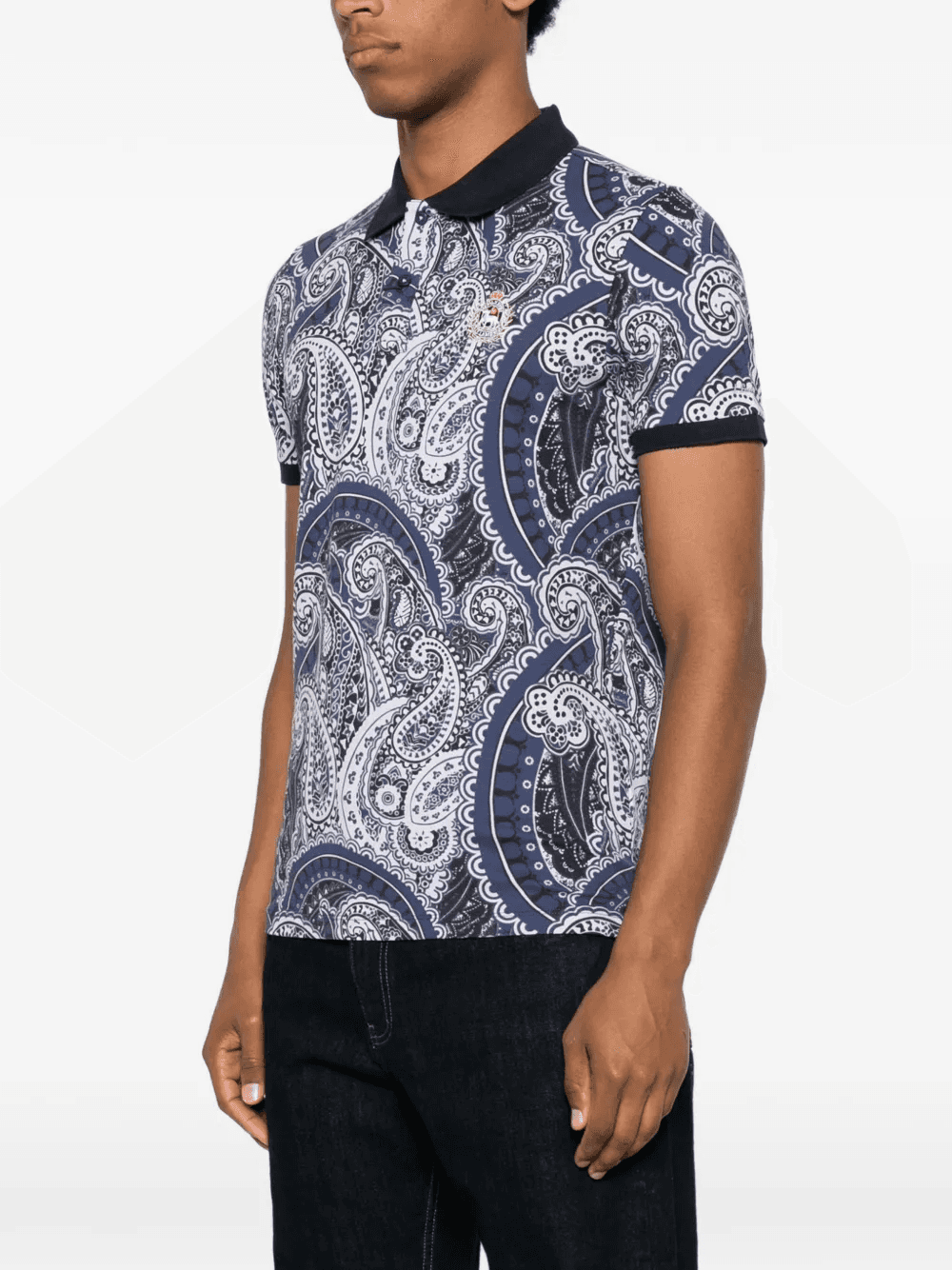 paisley-print polo shirt — Image 4