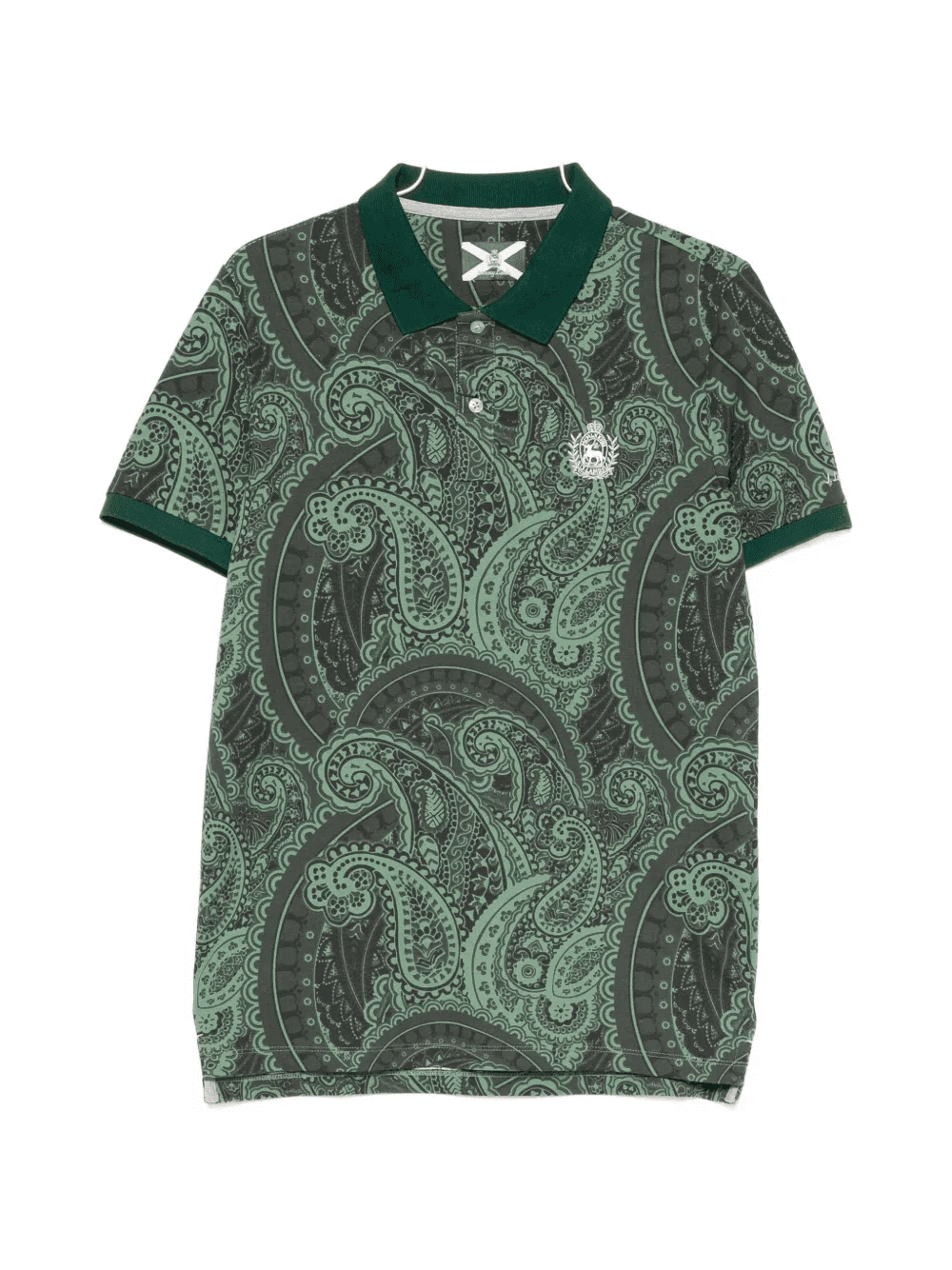 paisley-print polo shirt - Image 1