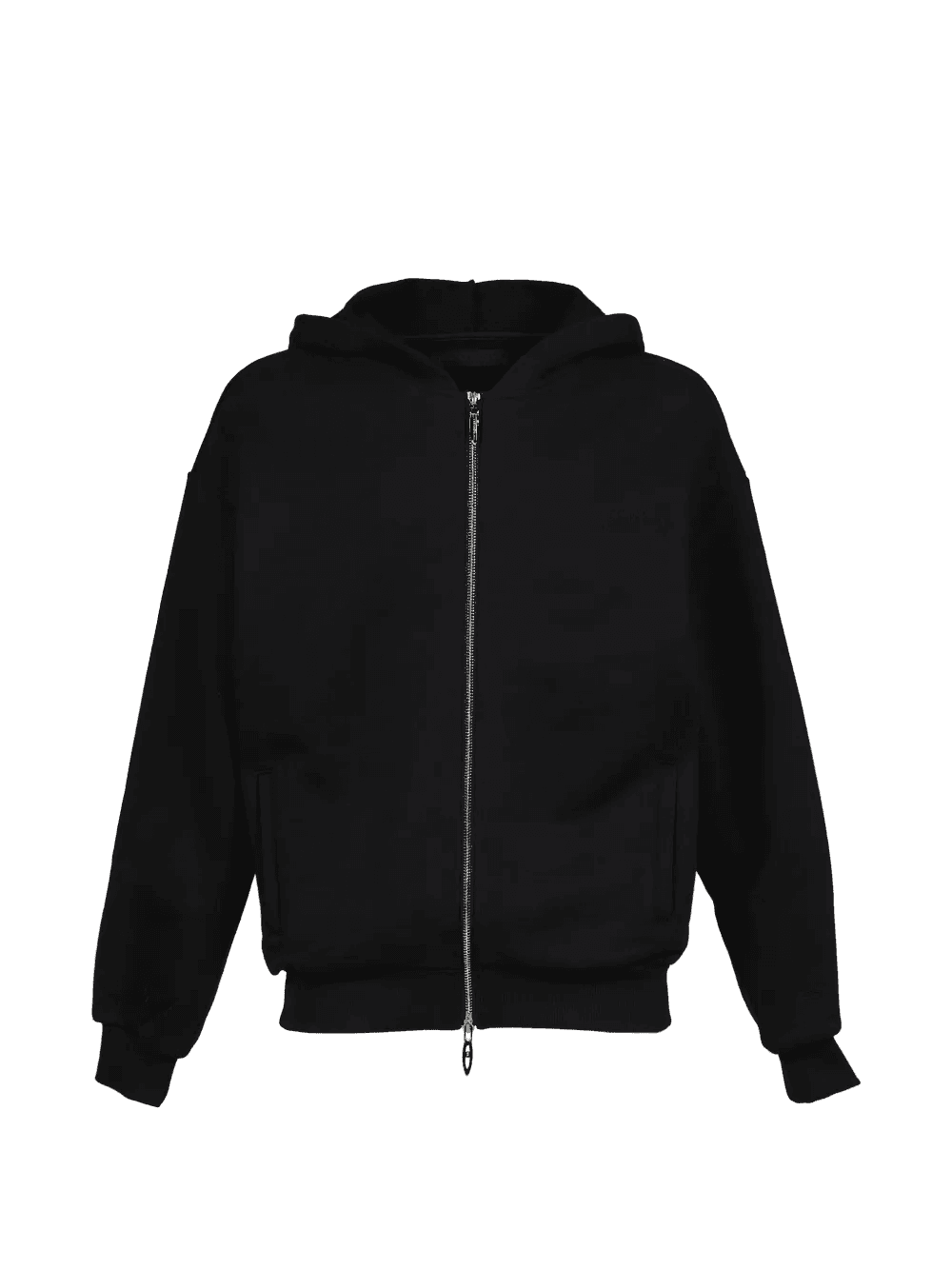logo-embroidered zip-up hoodie - Image 1