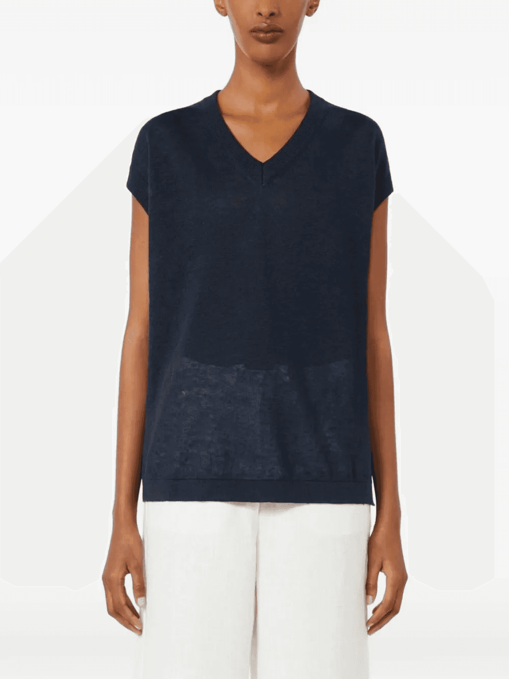 Ghianda V-neck knitted T-shirt — Image 2