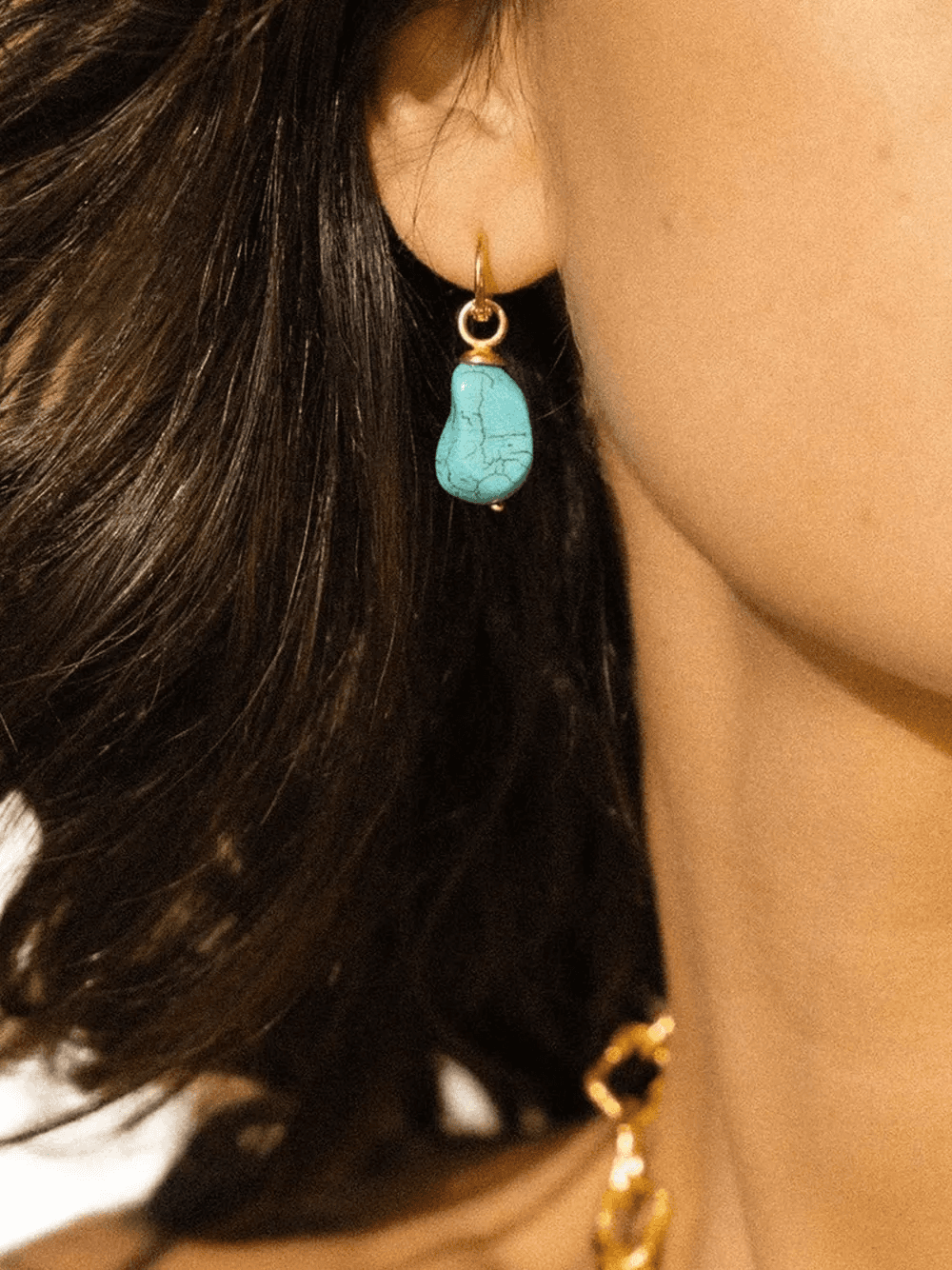 Ava turquoise drop earrings — Image 2