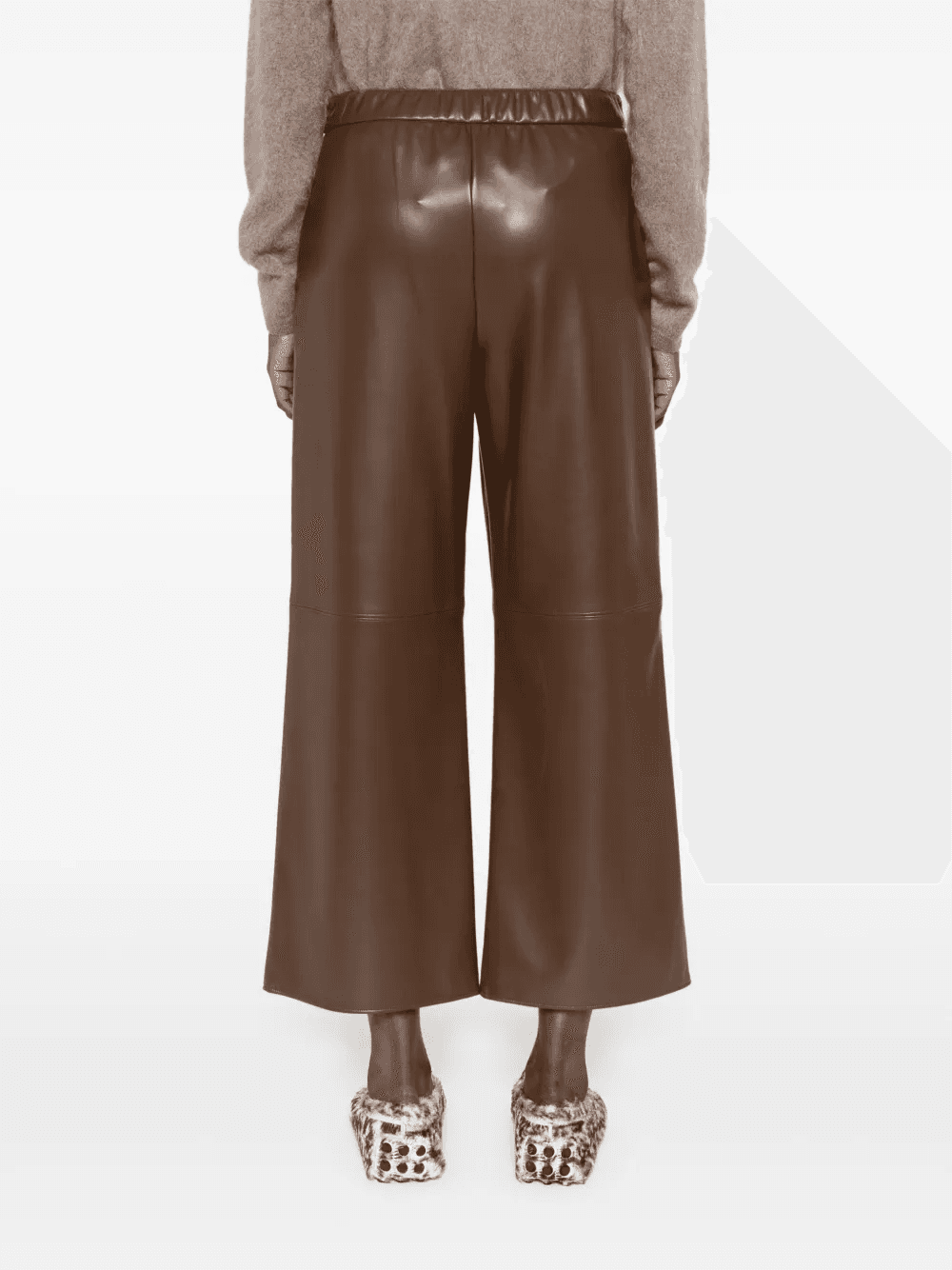 panelled topstitch trousers — Image 5