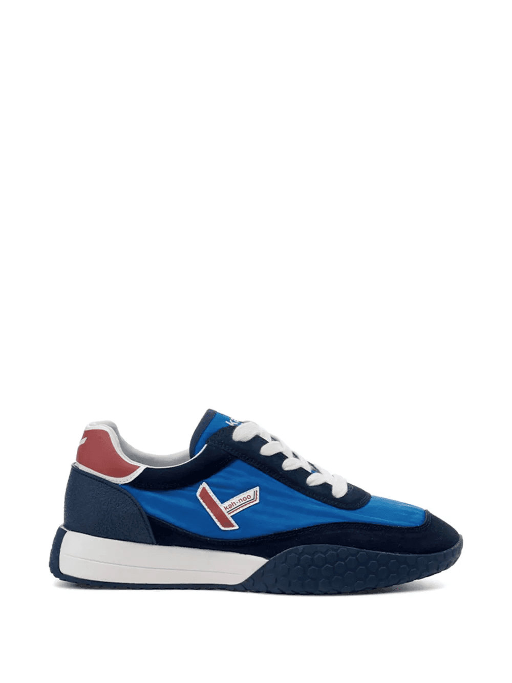 logo-patch panelled sneakers - Image 1