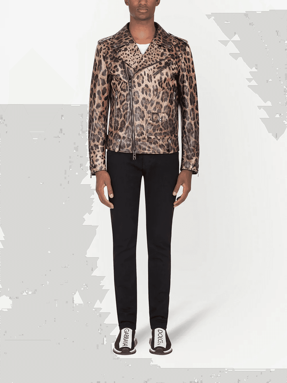 leopard-print leather jacket — Image 6