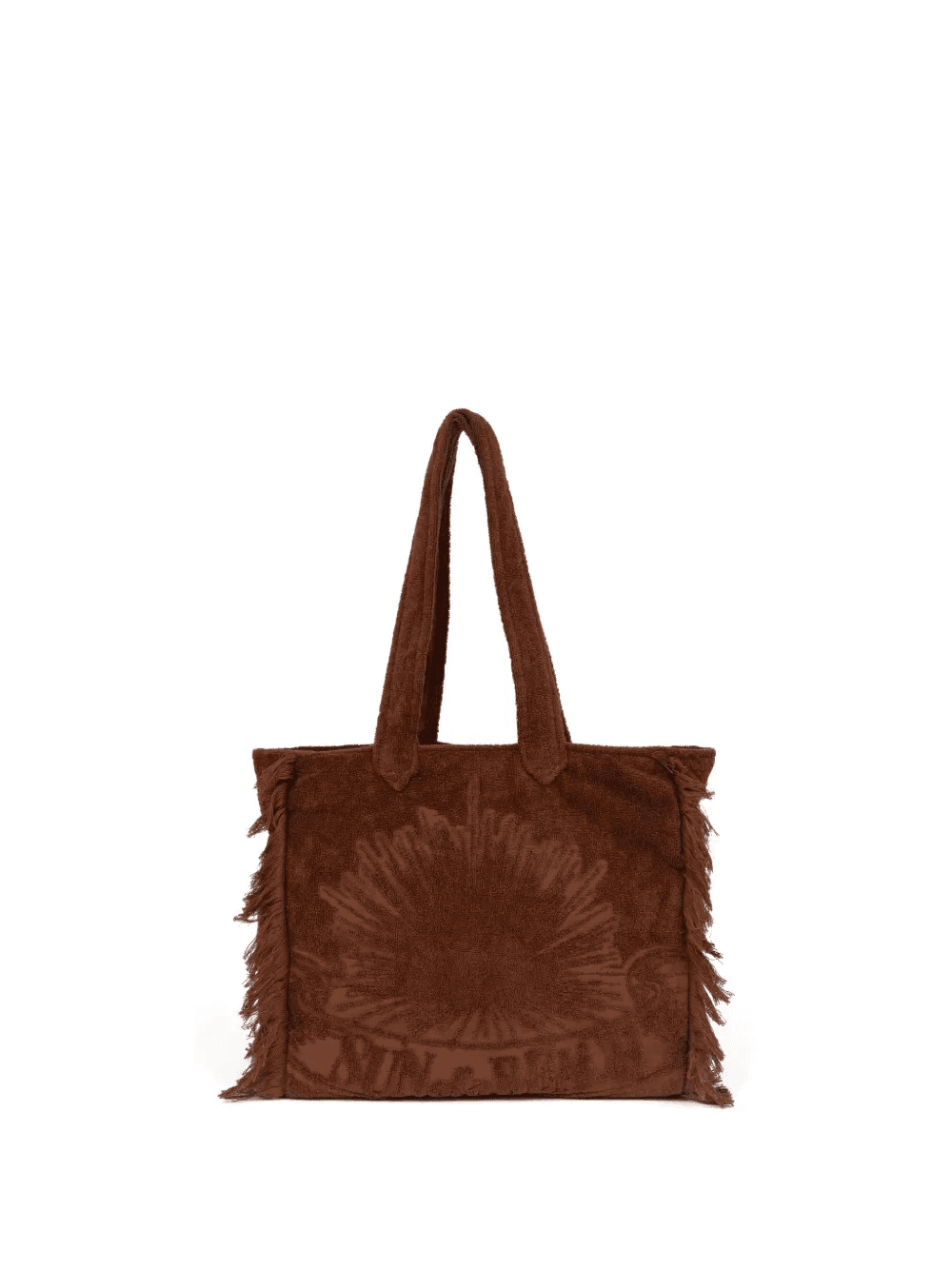 Terry fringe-trimmed tote bag - Image 1