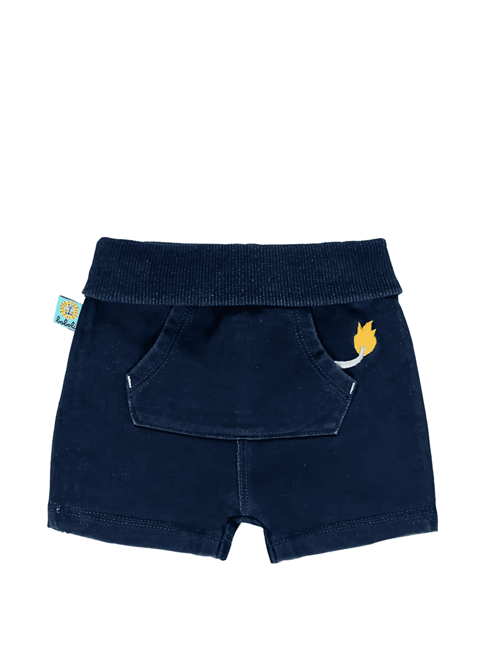 fleece-denim shorts - Image 1