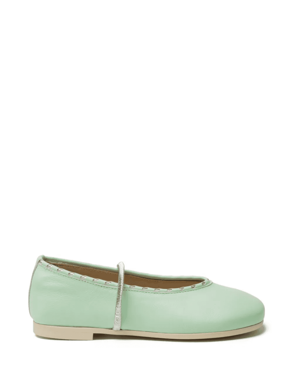 Guli metallic-strap leather ballet flats - Image 1