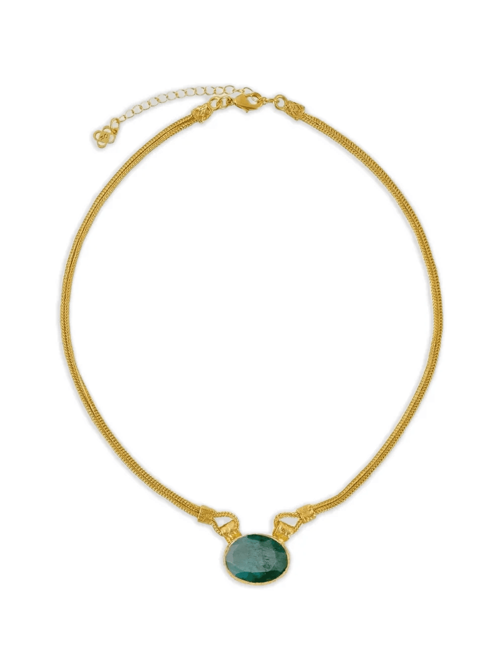 Daphne emerald chain necklace - Image 1