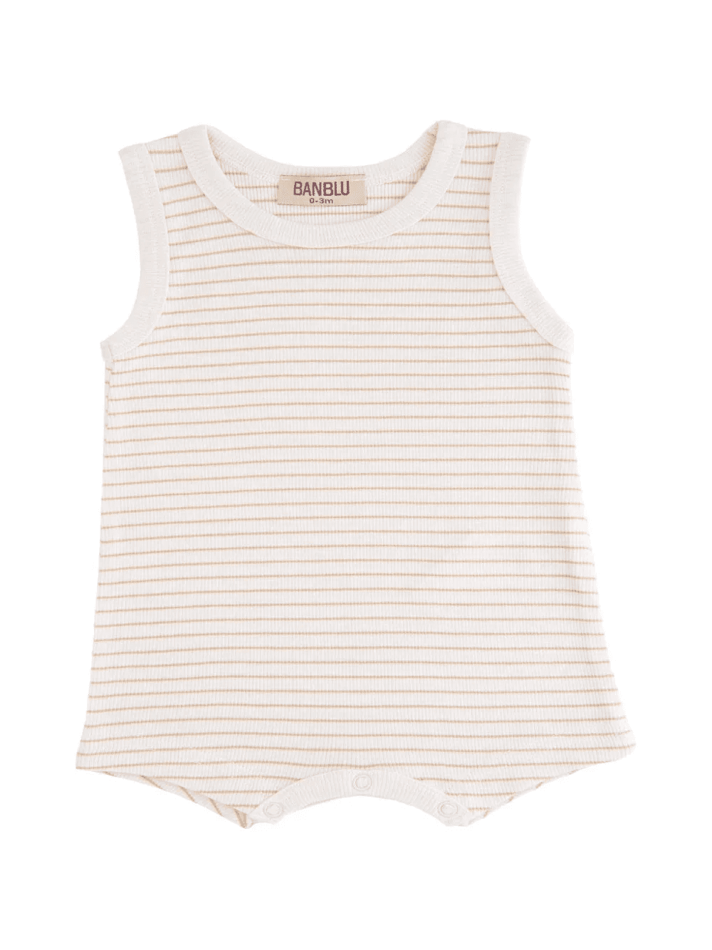 striped sleeveless shortie