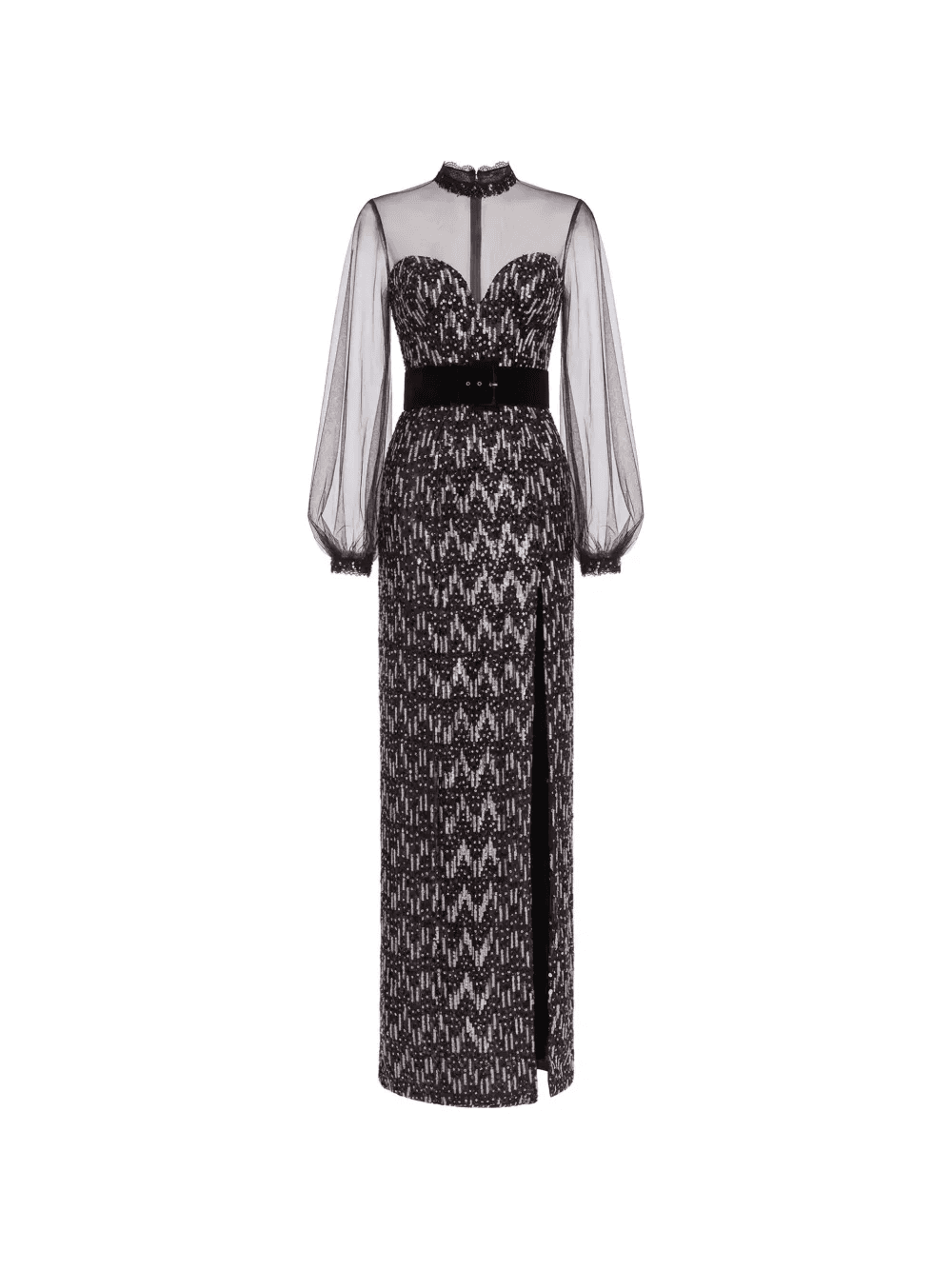 sequinned gown dress - Image 1