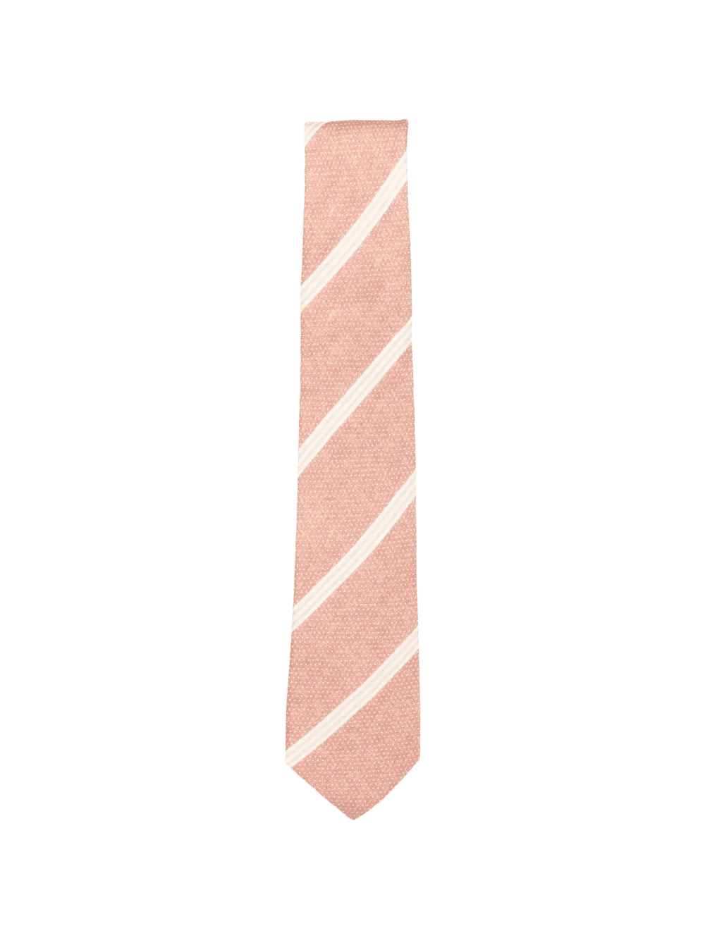 stripe-pattern silk tie - Image 1