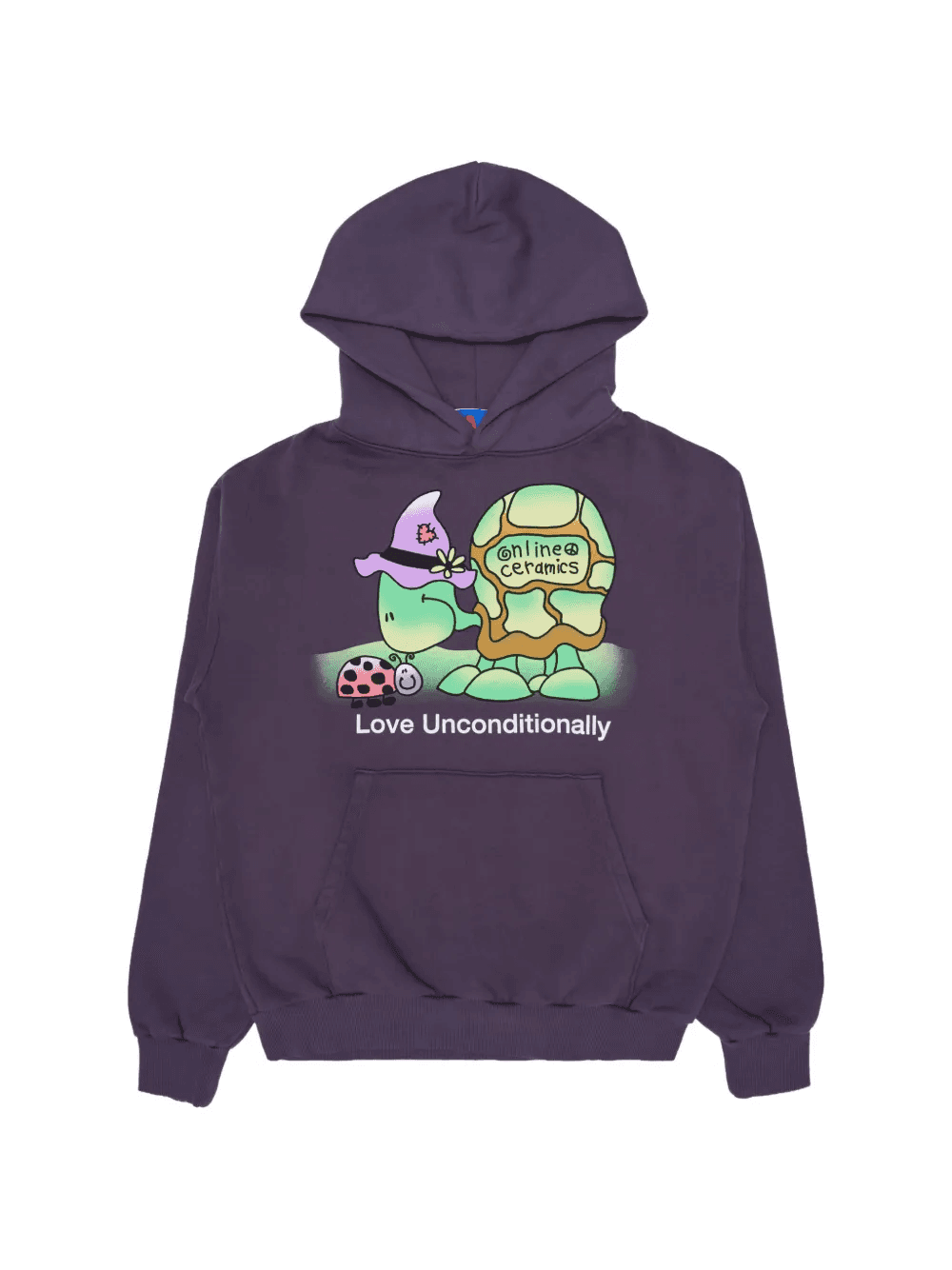 graphic-print Love Unconditionally hoodie - Image 1