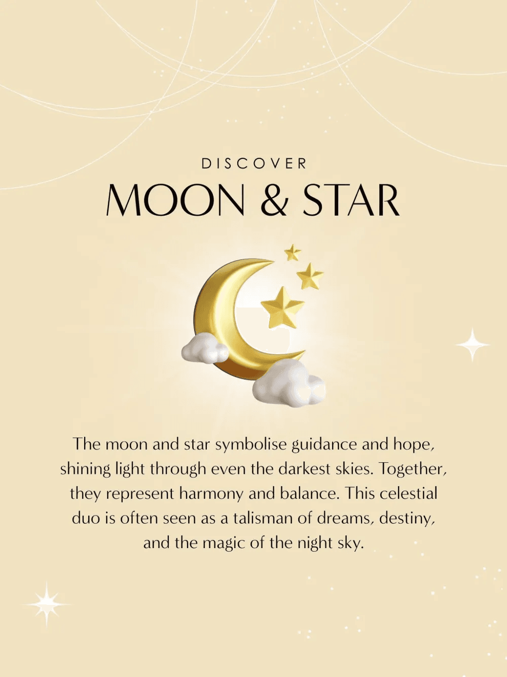 Moon and Star drop stud earrings — Image 4