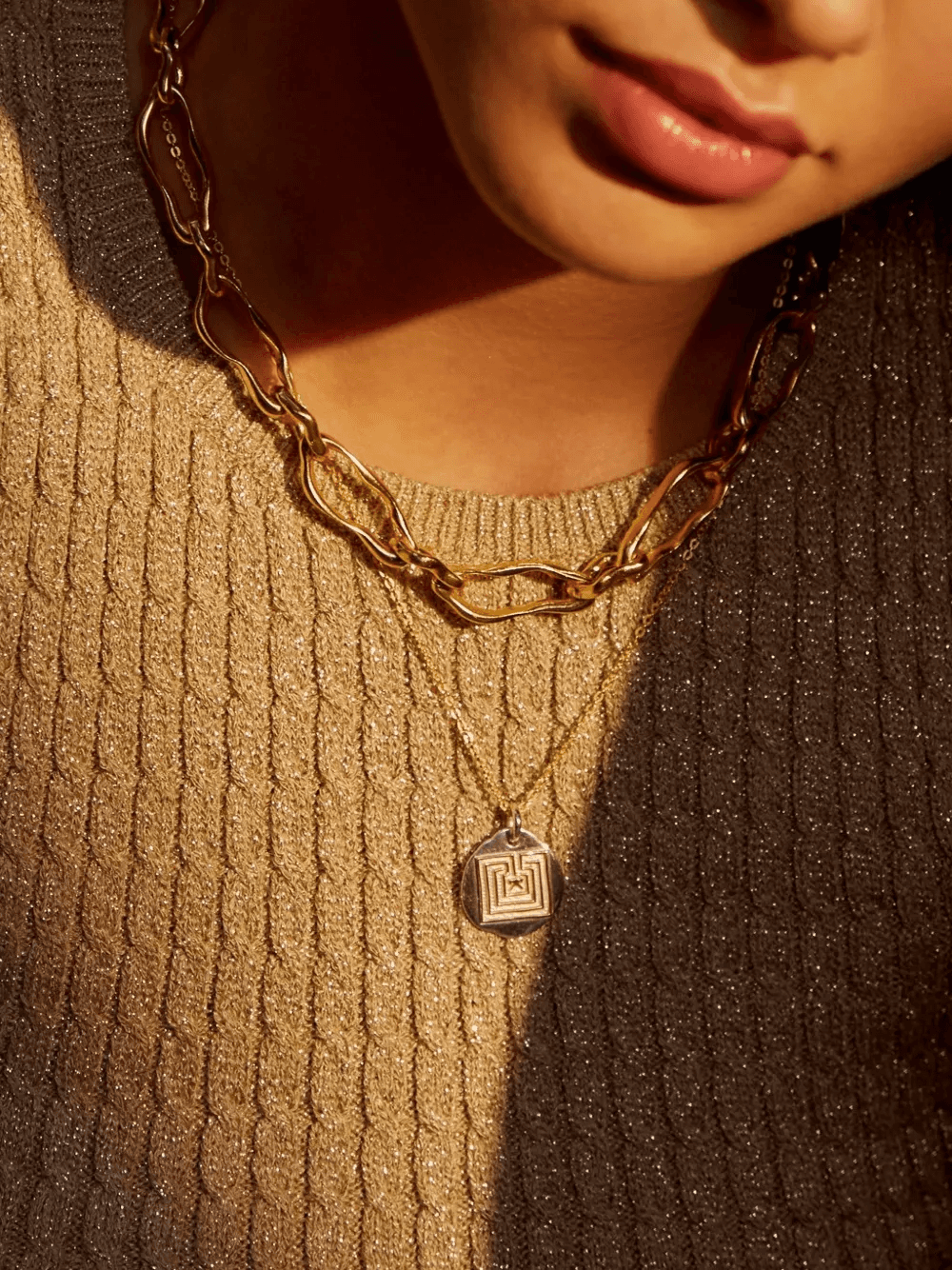 Etta chain-link necklace — Image 2