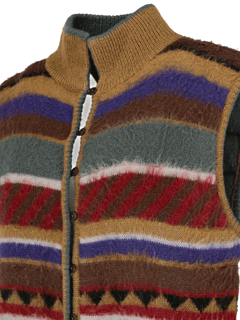 striped knitted waistcoat — Image 2
