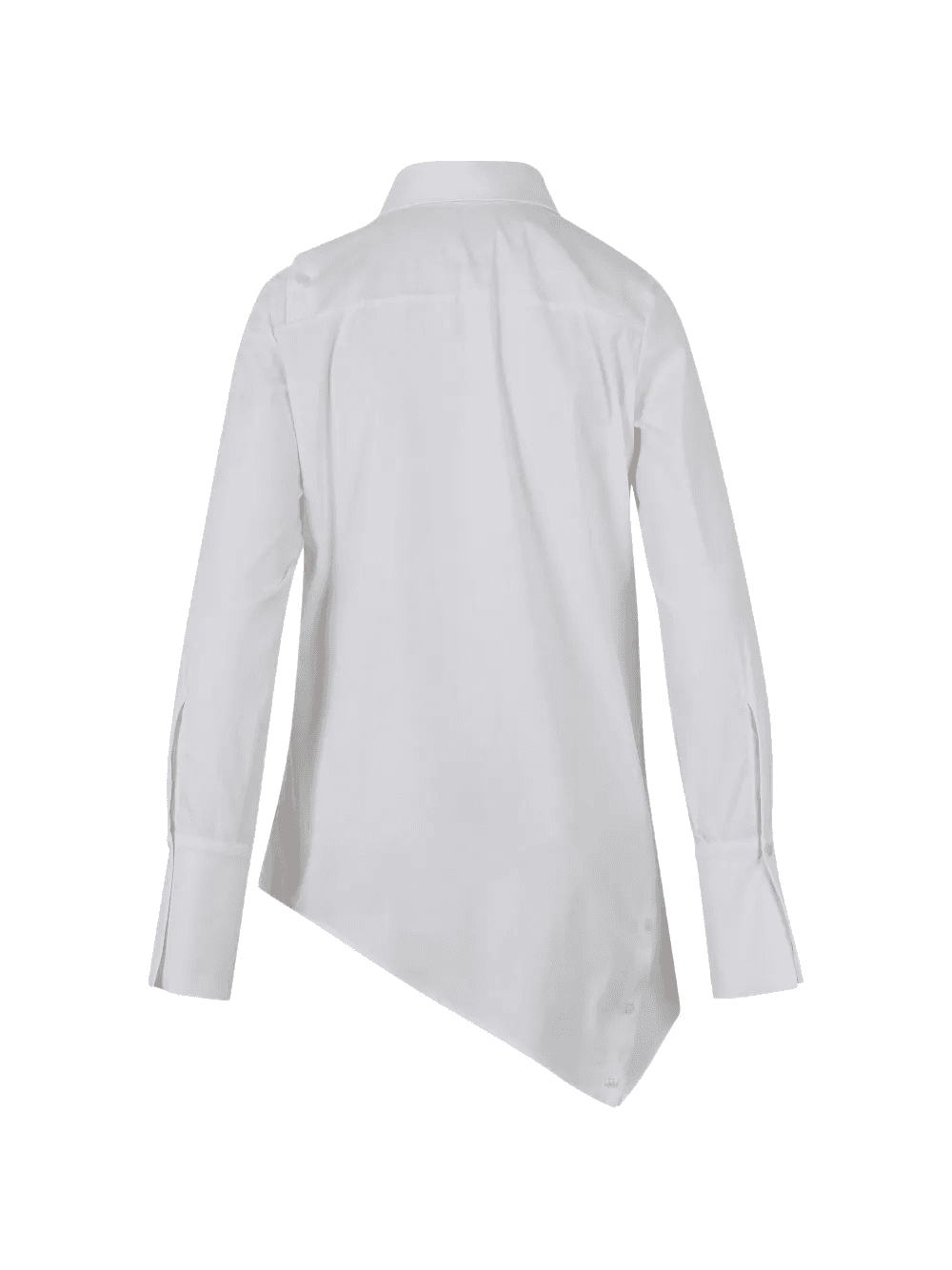 asymmetric-hem button-detail shirt — Image 2