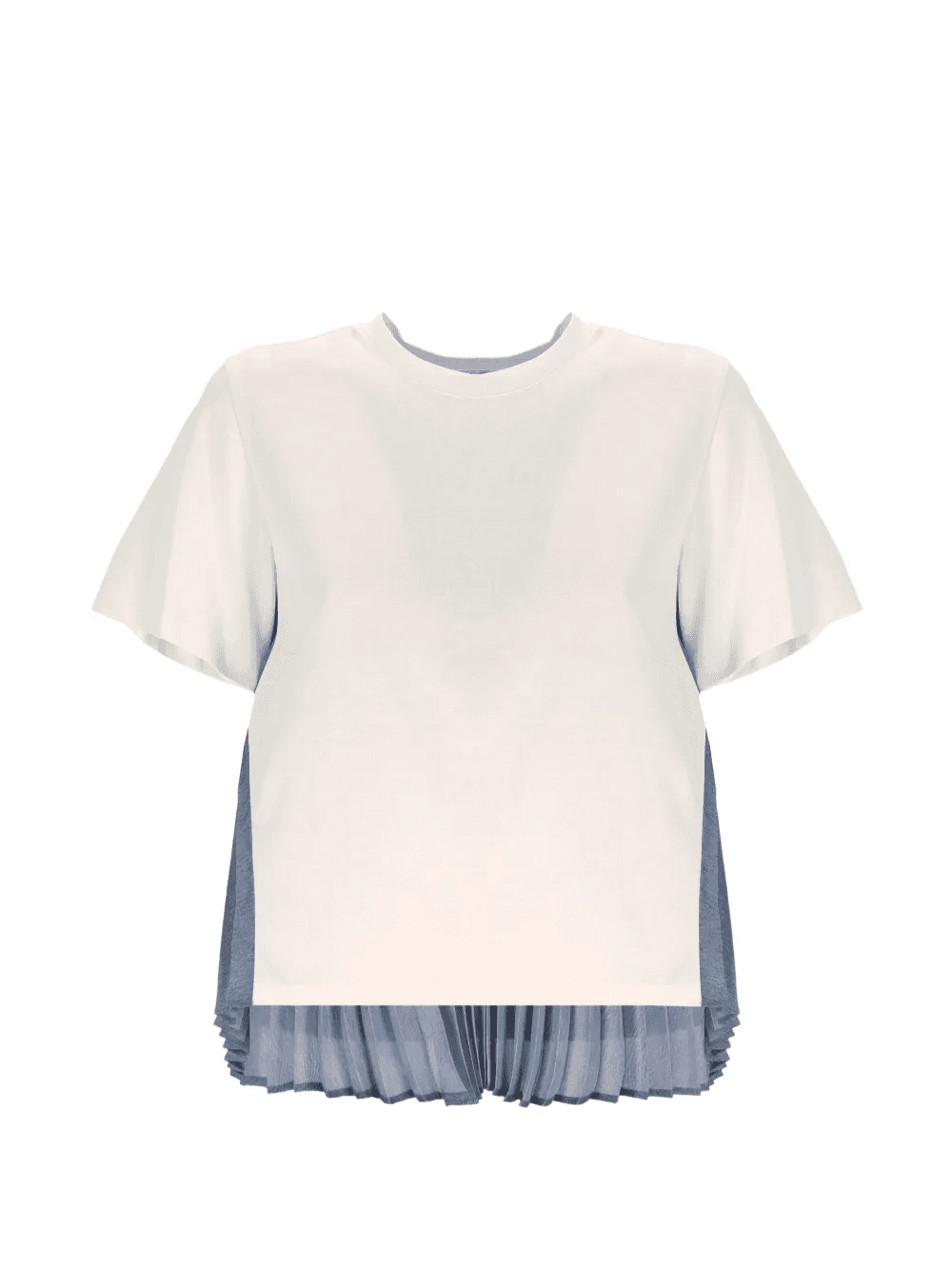 pleated-panelled T-shirt - Image 1