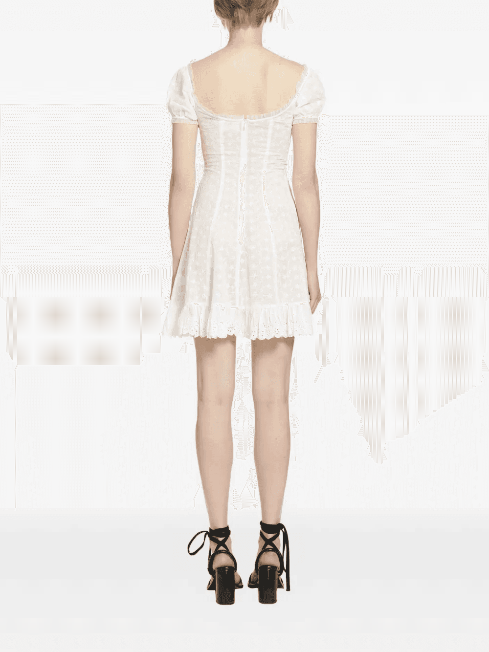 lace-trim corset-style mini dress — Image 2