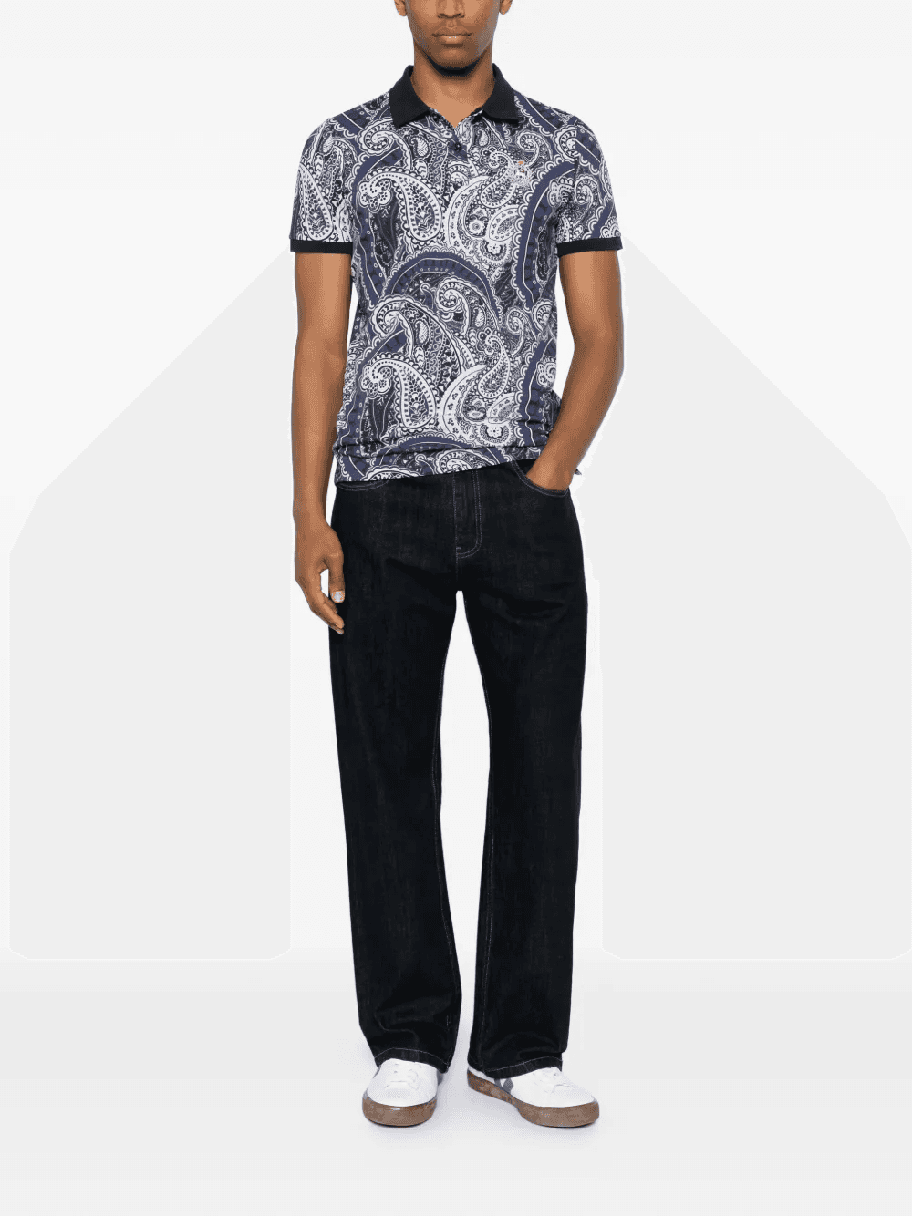paisley-print polo shirt — Image 5