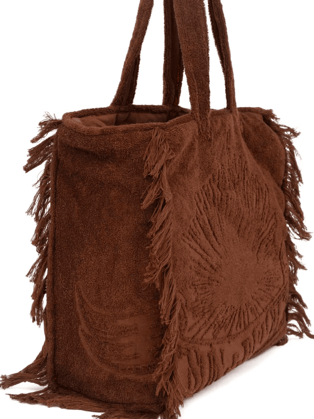 Terry fringe-trimmed tote bag — Image 3