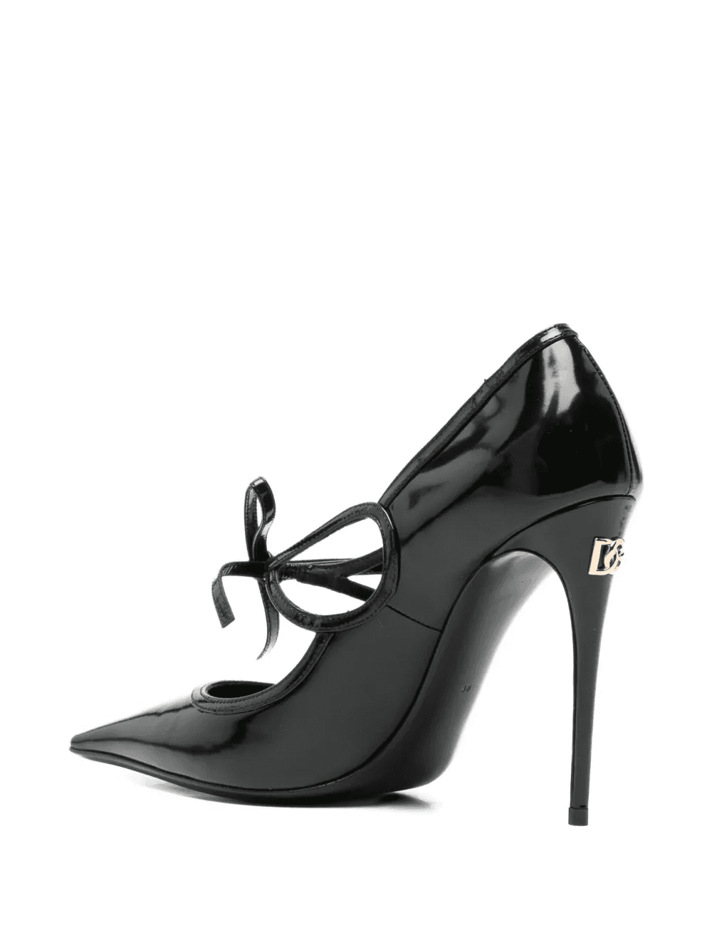 DNA ribbon-tie leather pumps — Image 3