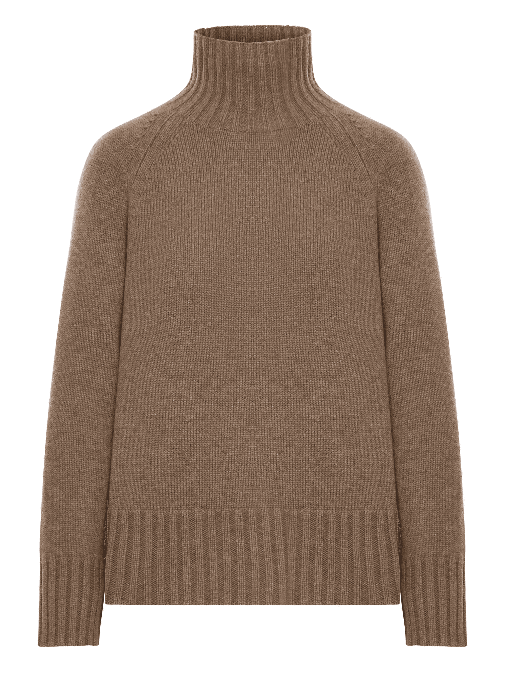 turtleneck ribbed sweater