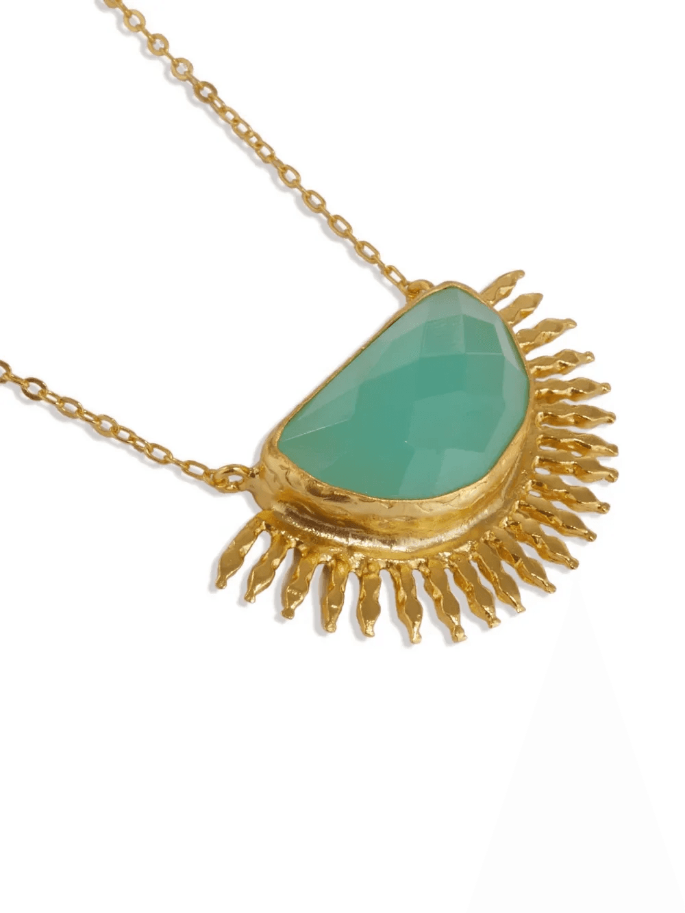 Sunrise aqua chalcedony necklace — Image 5