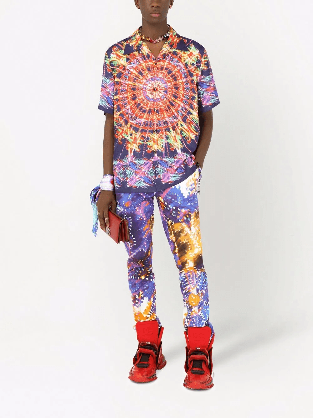 luminaire-print tailored trousers — Image 5