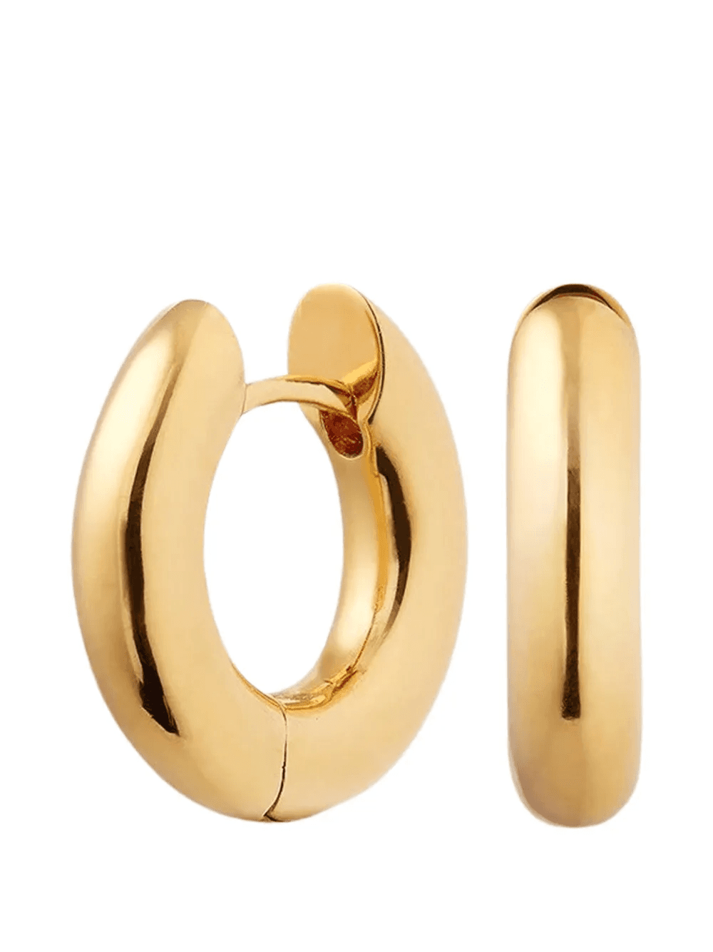 chunky hoop earrings - Image 1