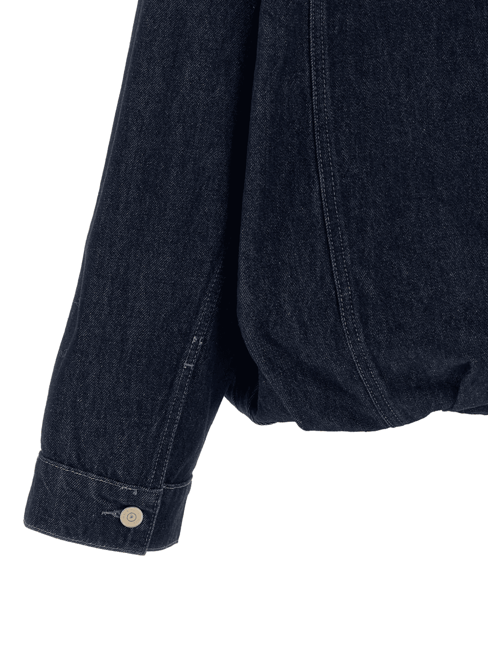 gathered denim jacket — Image 3