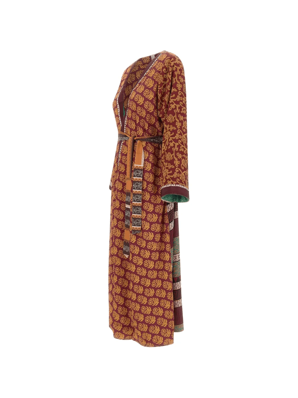 reversible floral-pattern coat — Image 7