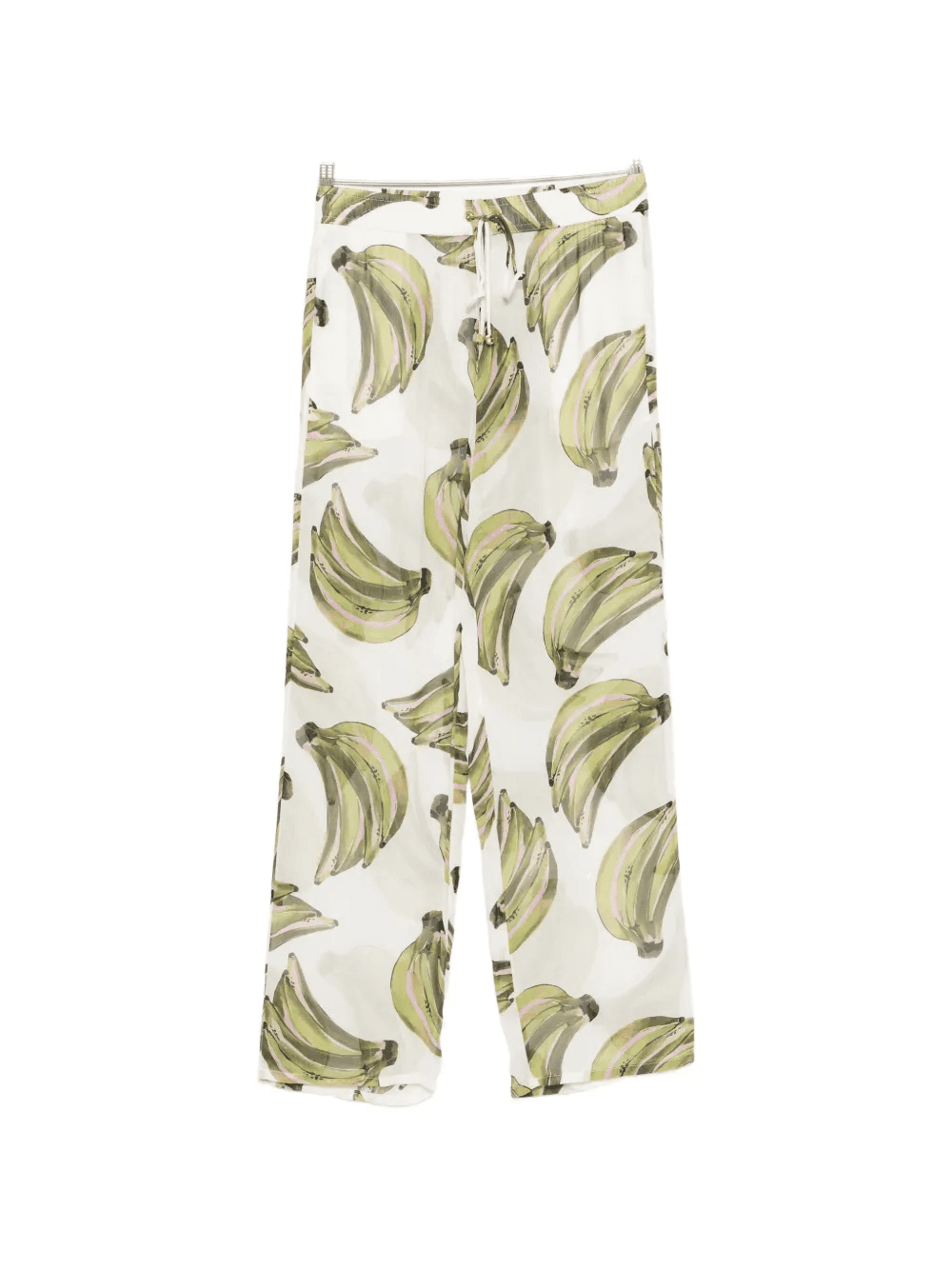 banana-print drawstring trousers - Image 1