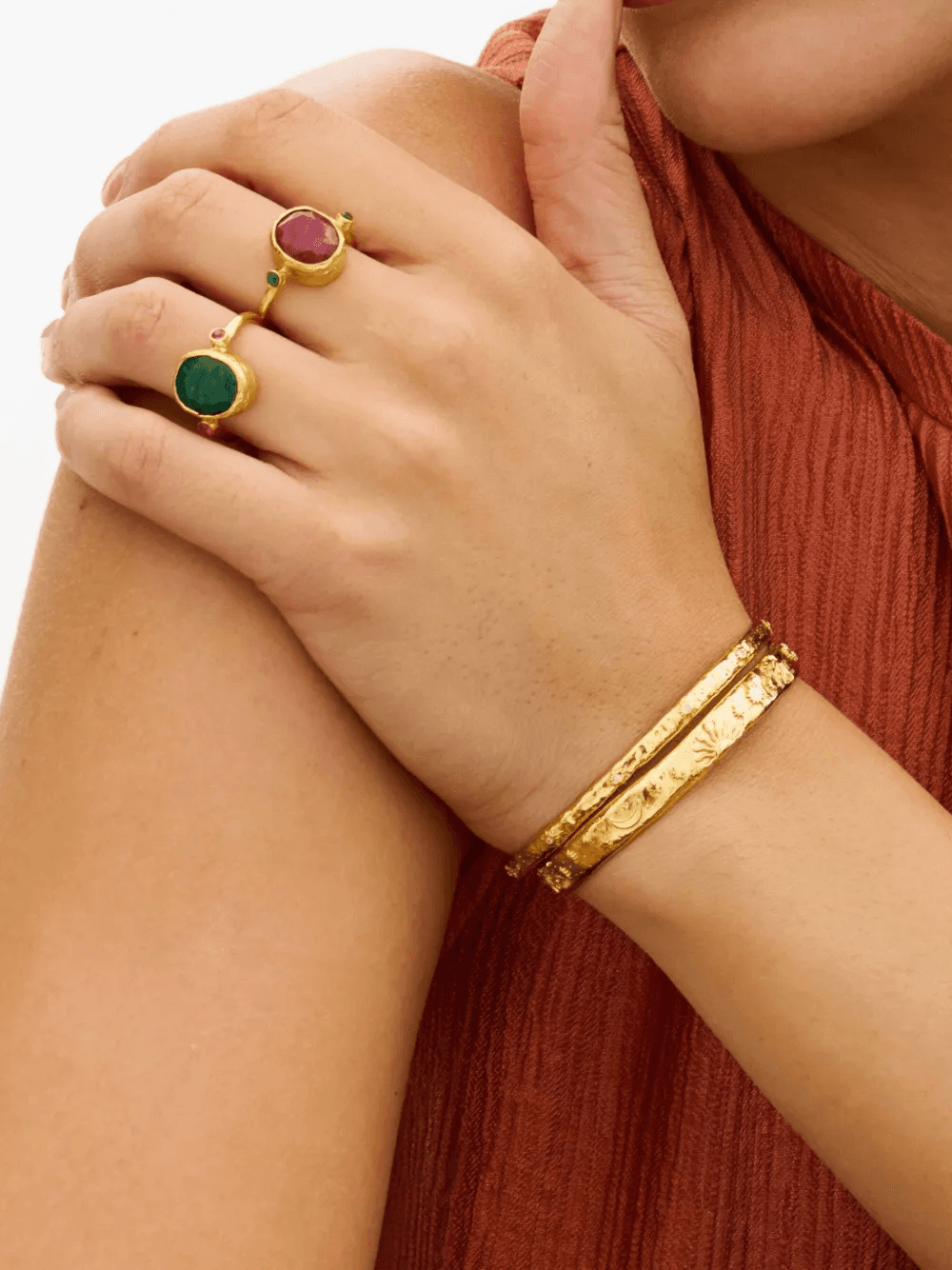 Lucia emerald cocktail ring — Image 2