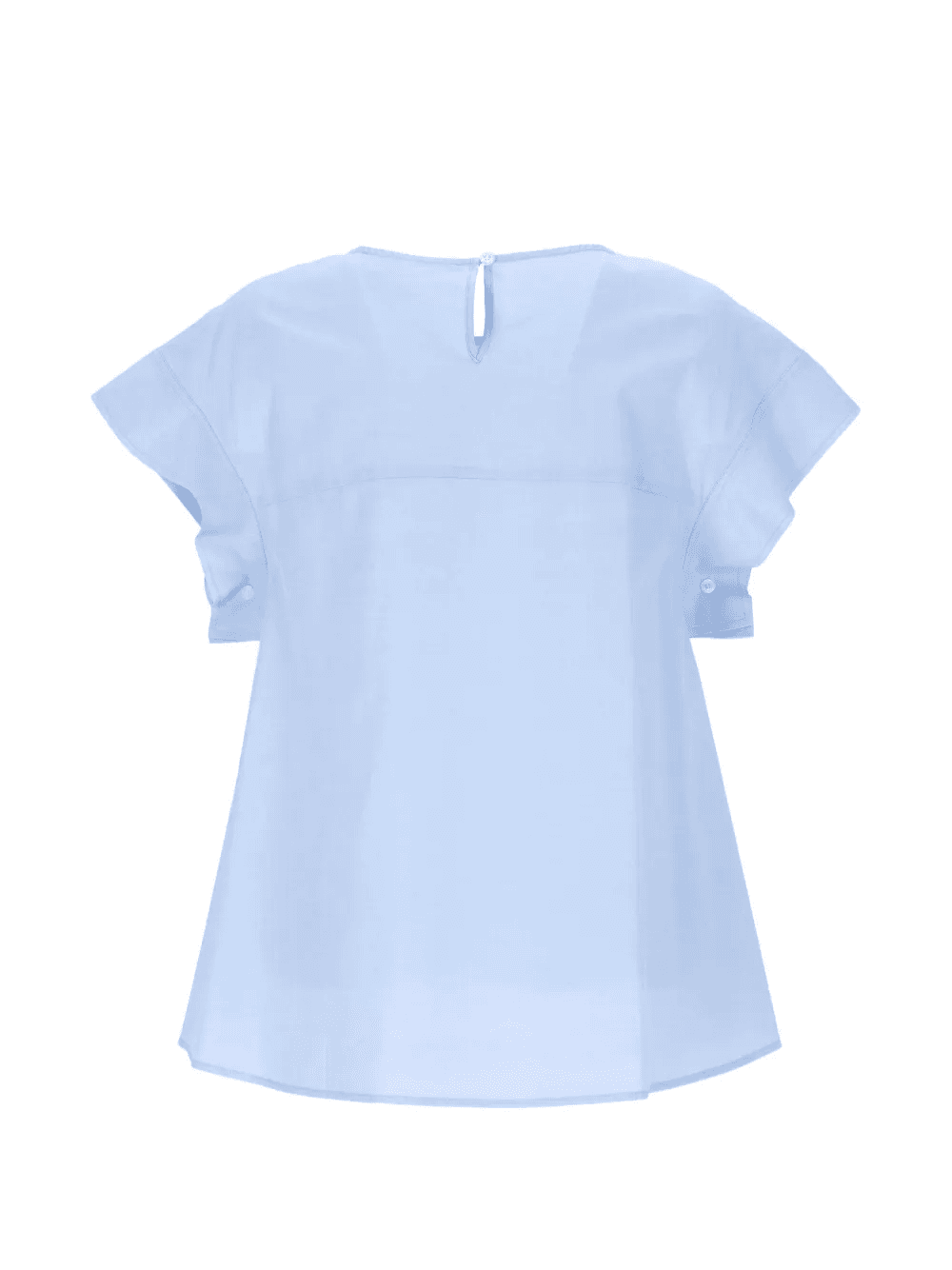 button-detail short-sleeve blouse — Image 3