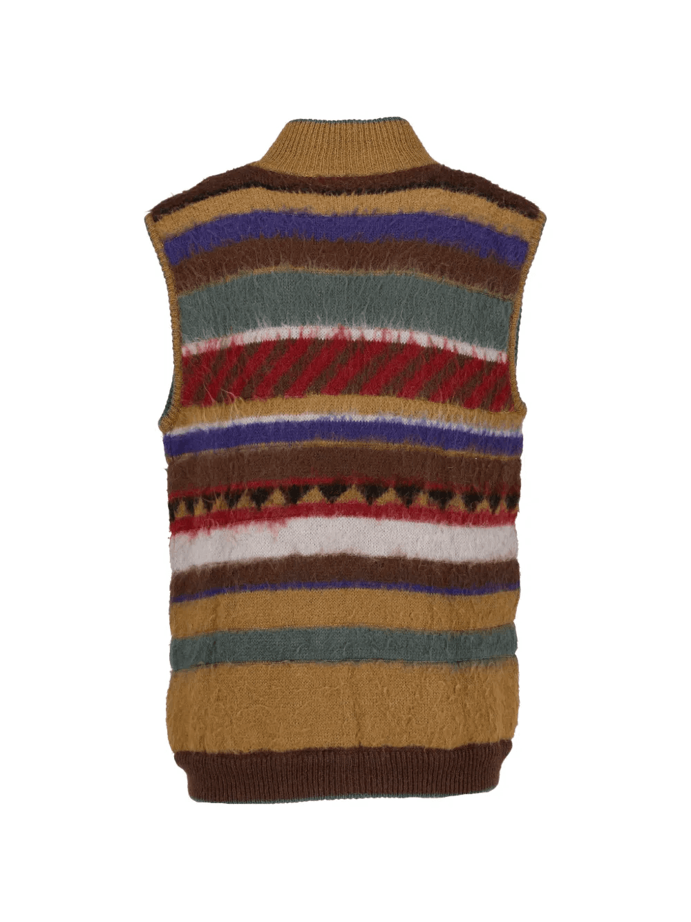 striped knitted waistcoat — Image 5