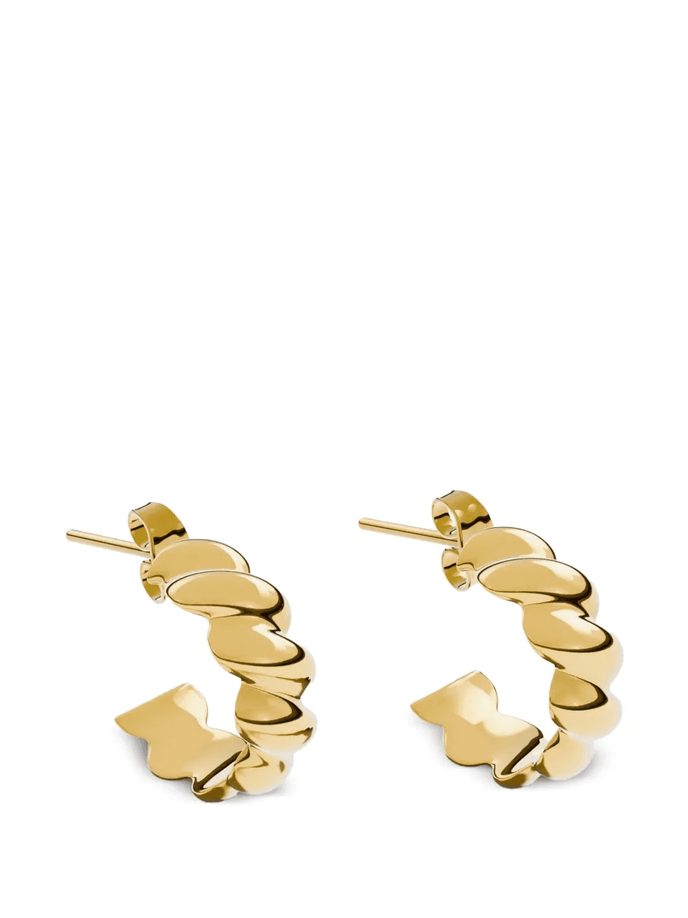 Croissant twisted earrings - Image 1