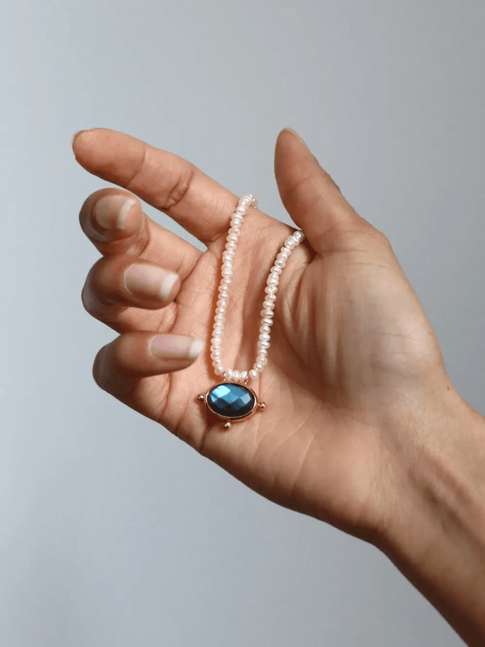 Sorel pearl labradorite necklace — Image 5