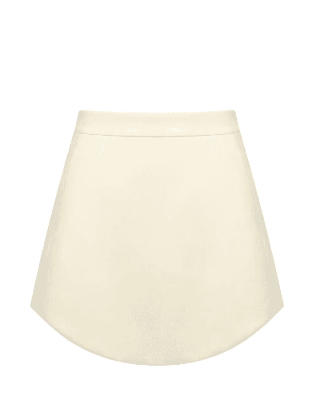 Rose curved-hem mini skirt