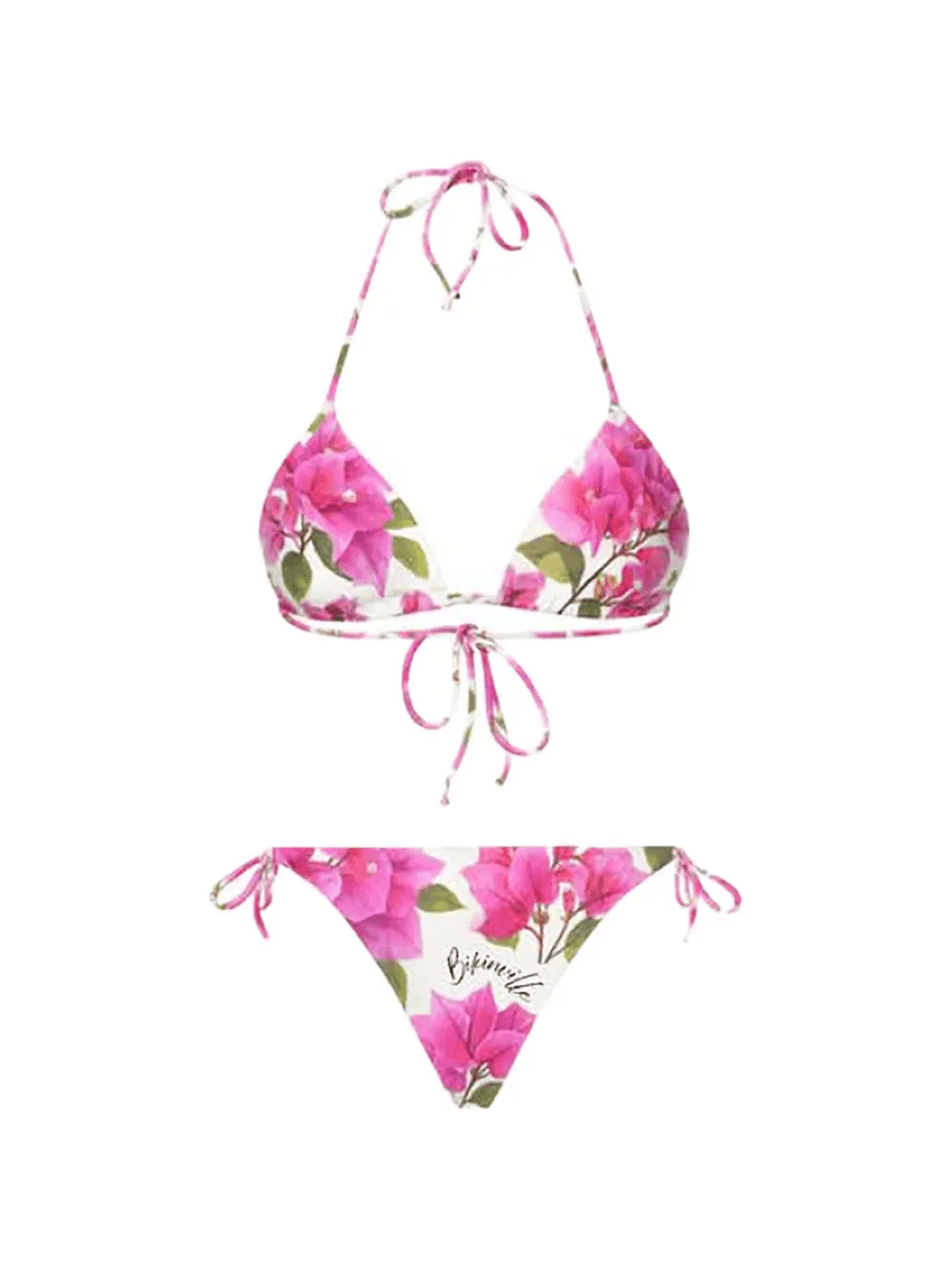 Bouganvillea Bliss floral-print triangle bikini - Image 1