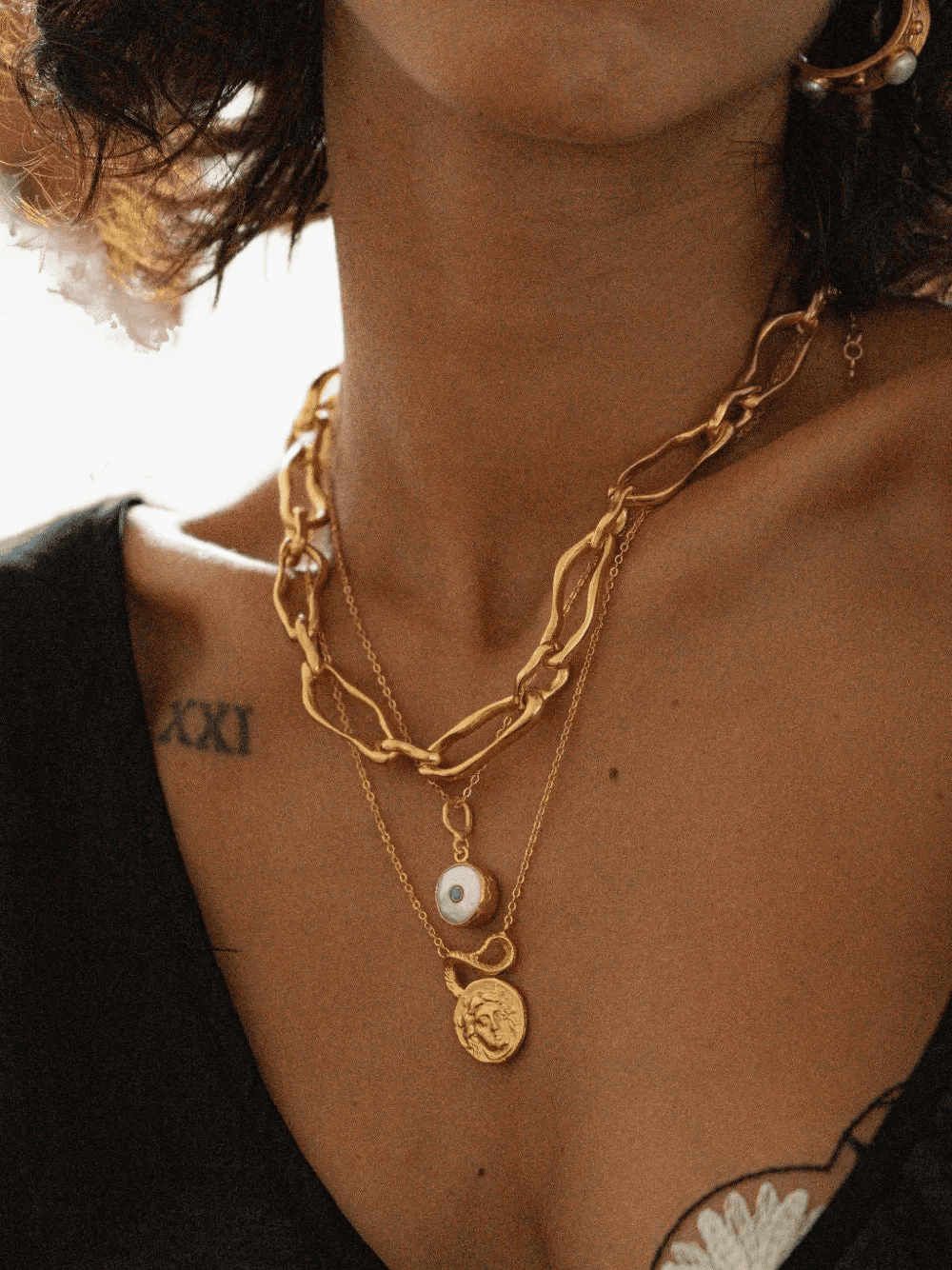Etta chain-link necklace — Image 3