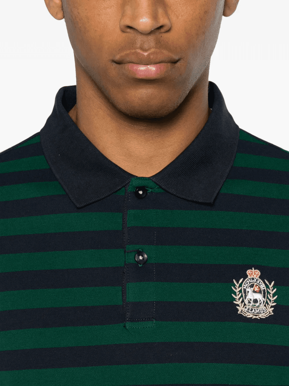 striped-pattern polo shirt — Image 2