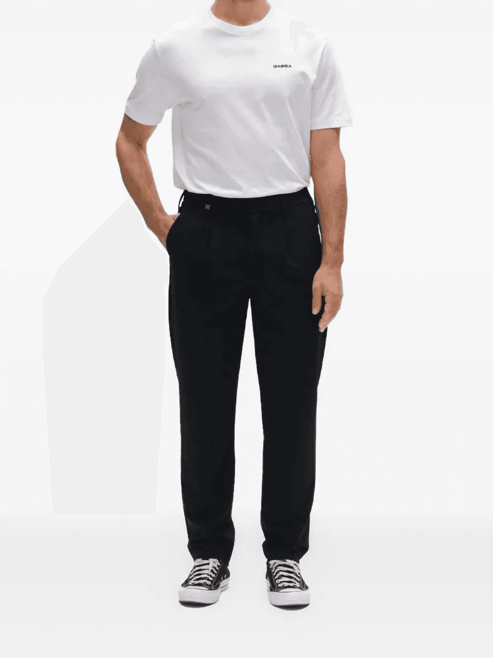 GABnapoli 19 Phin pleated elasticated-waistband trousers — Image 5